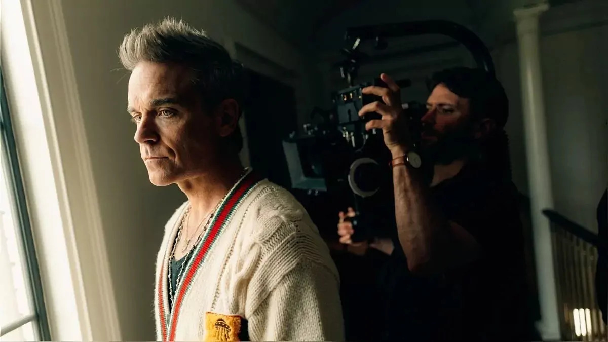 Behind the scenes of Robbie Williams' self-titled docuseries.