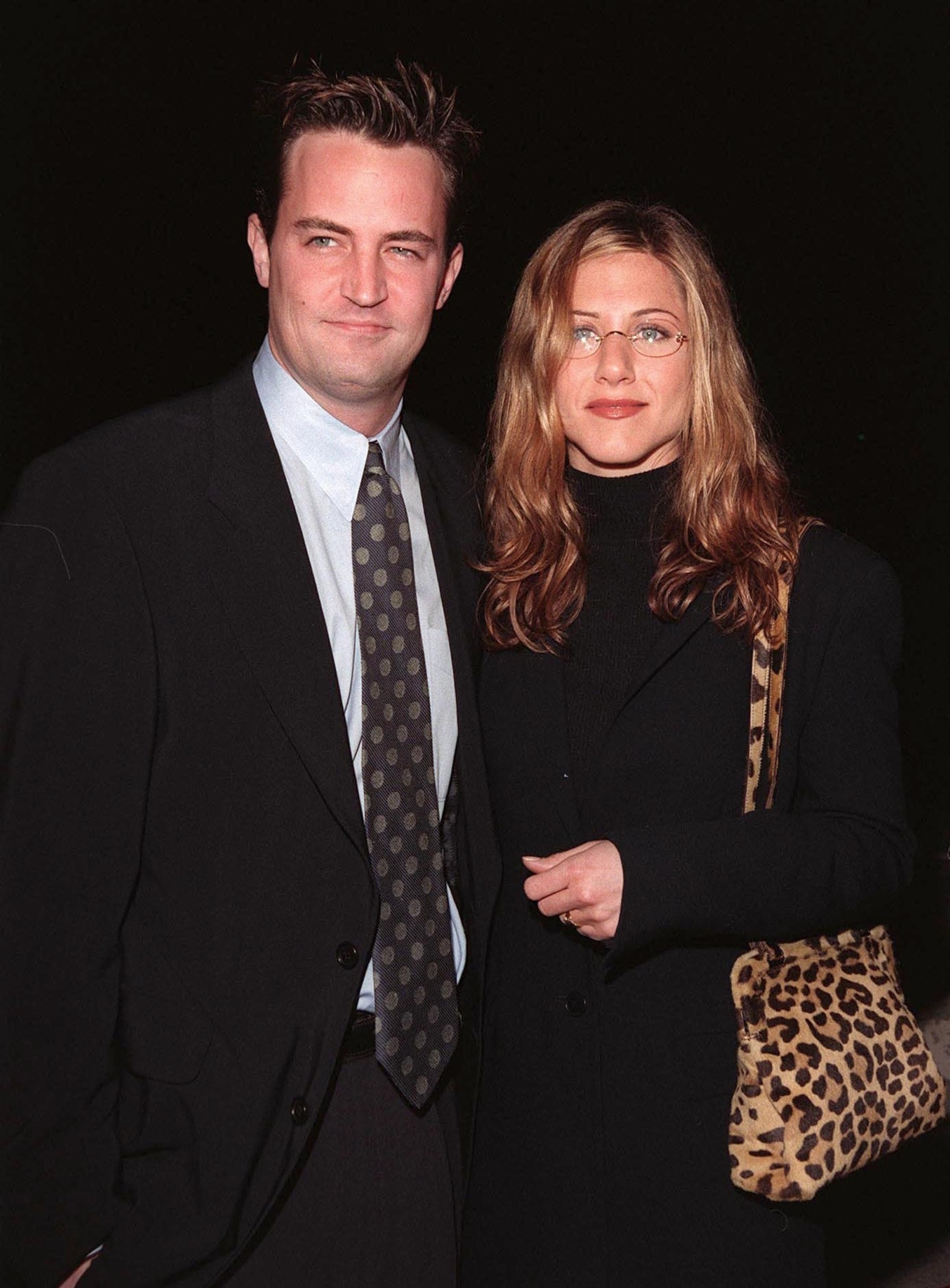 'Friends' stars Matthew Perry and Jennifer Aniston.