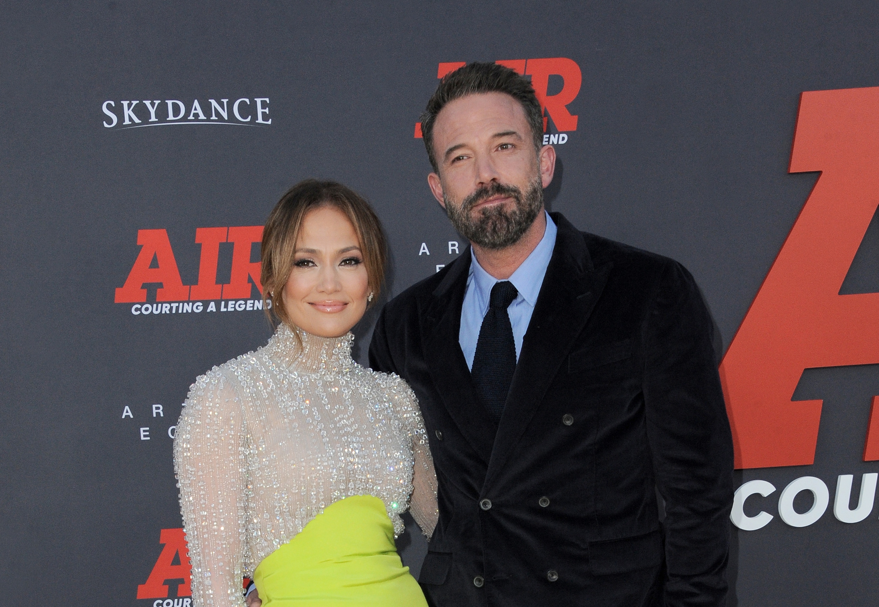 Jennifer Lopez and Ben Affleck at the world premiere of 'AIR' in March.