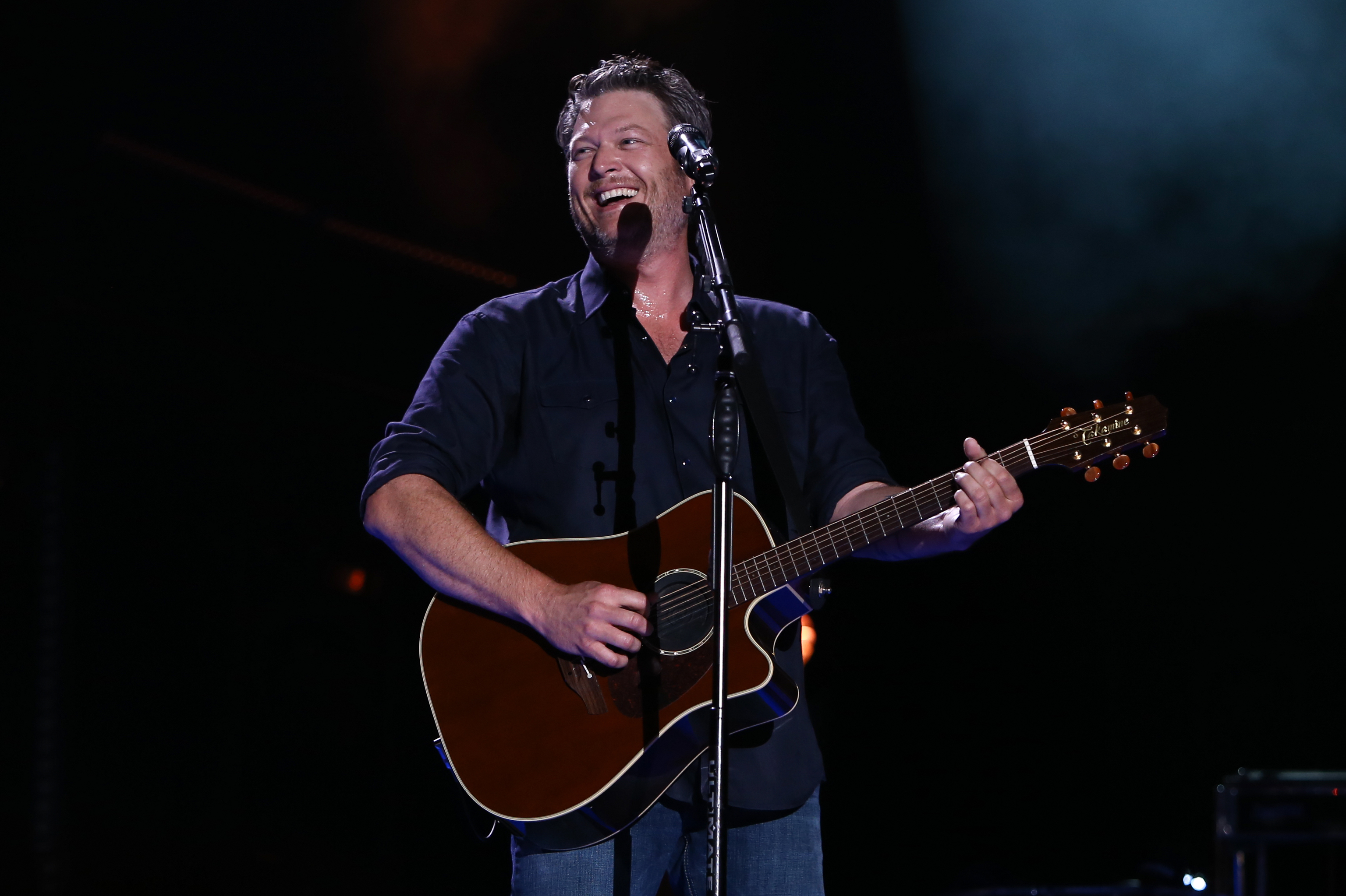 Blake Shelton performs during the 2017 CMA Music Festival.