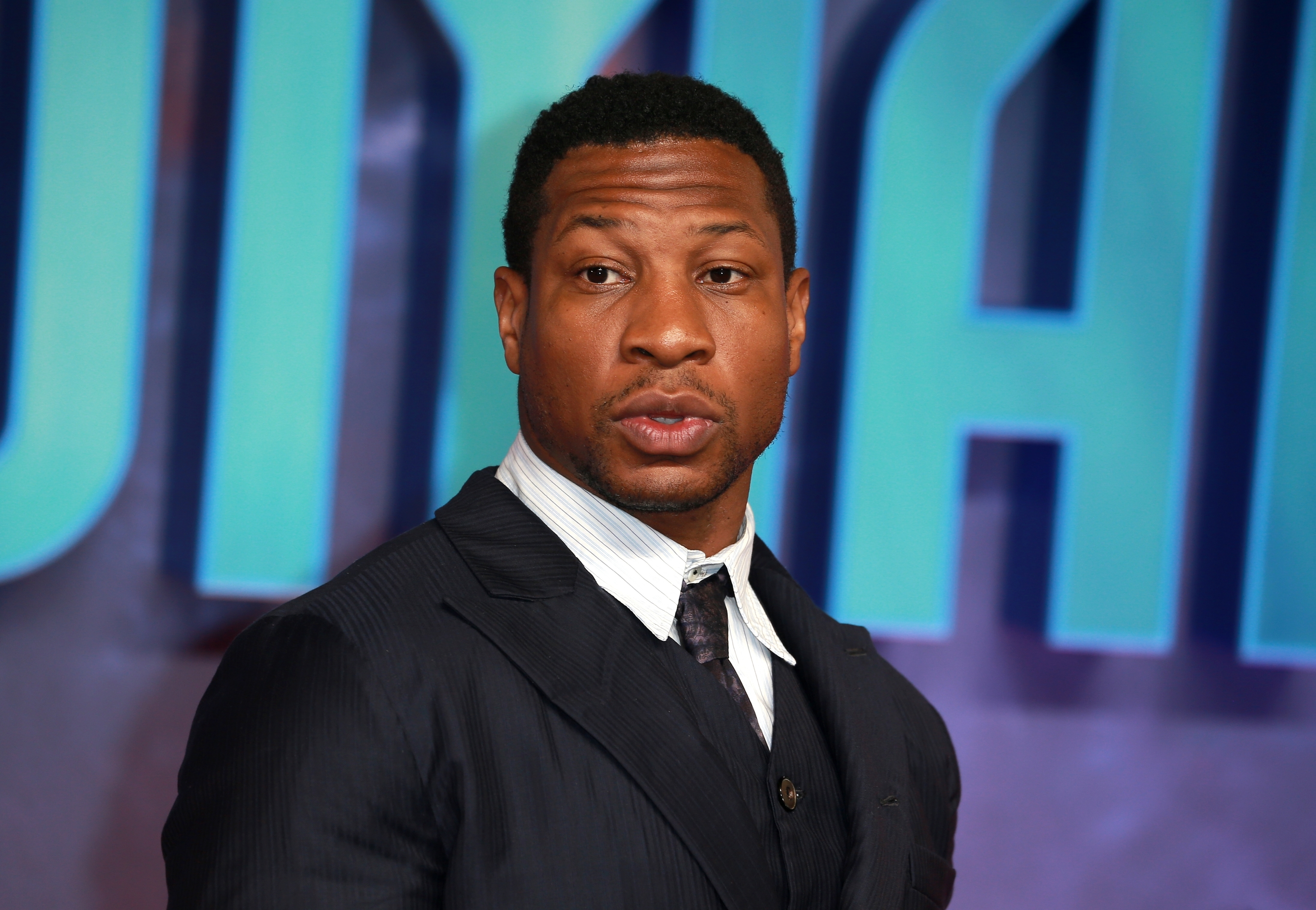 Jonathan Majors on the red carpet in London, in February.