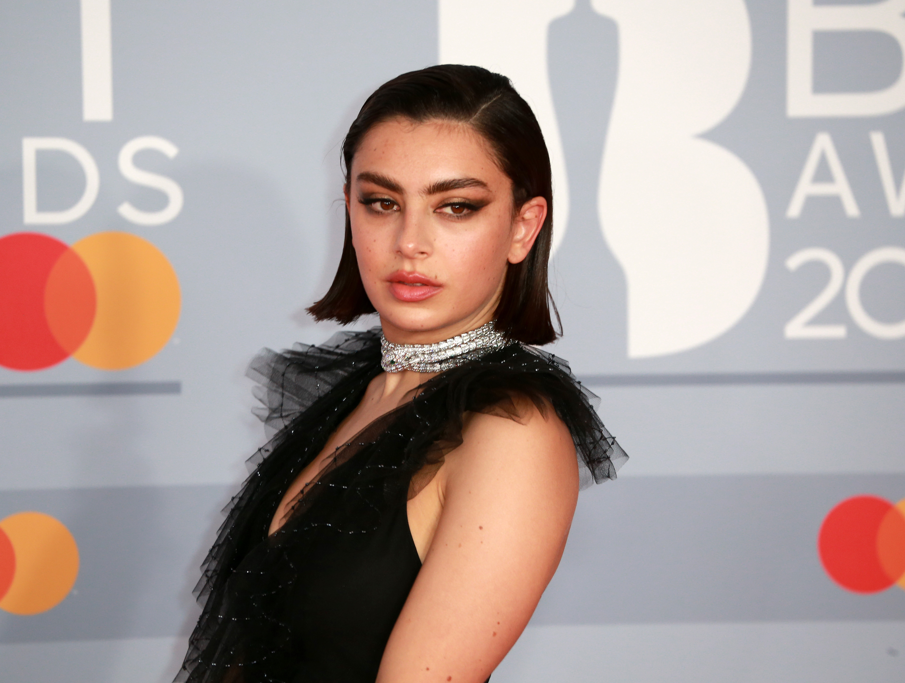 Charli XCX attends the Brit Awards in 2020.