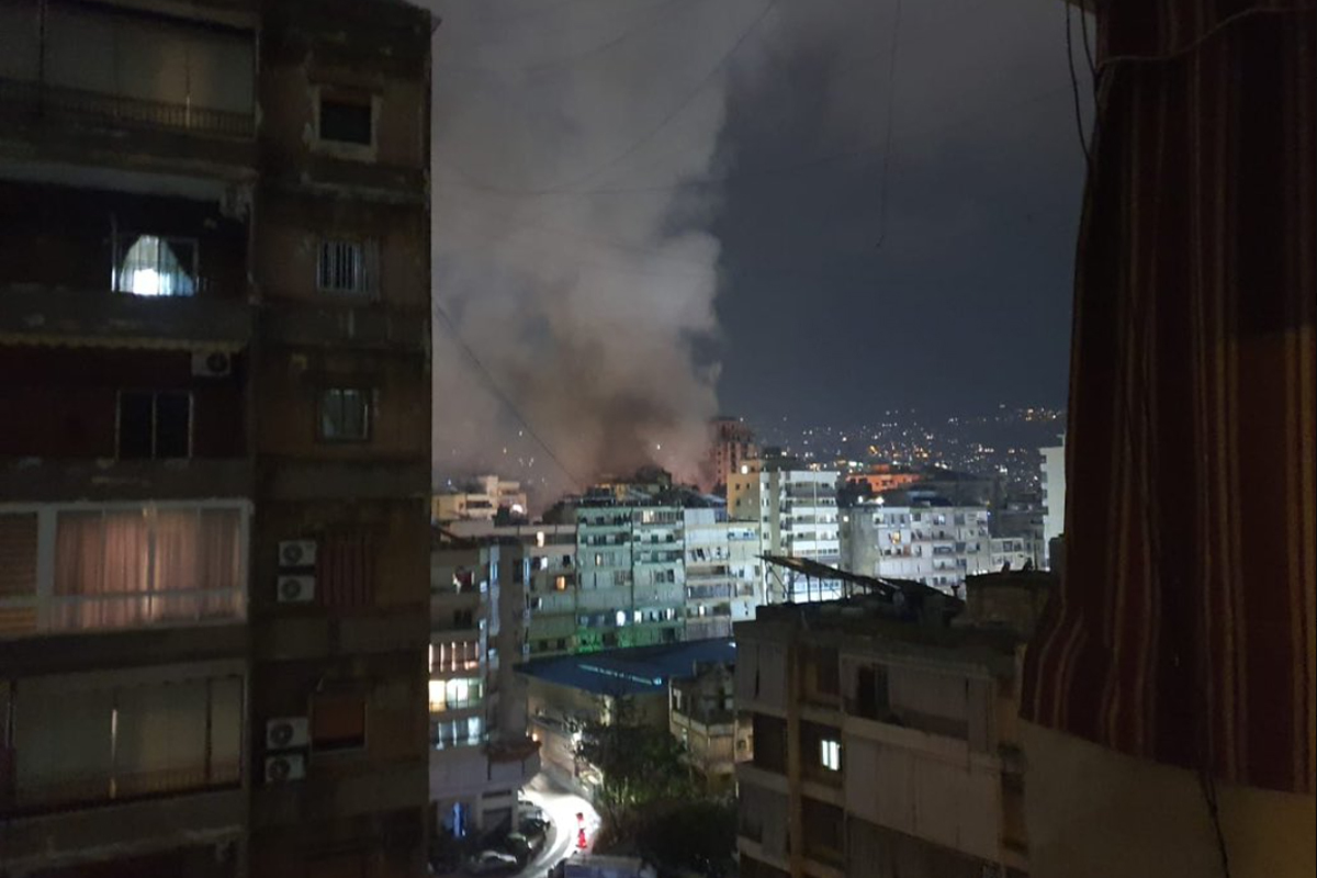 Israeli attack in Beirut.