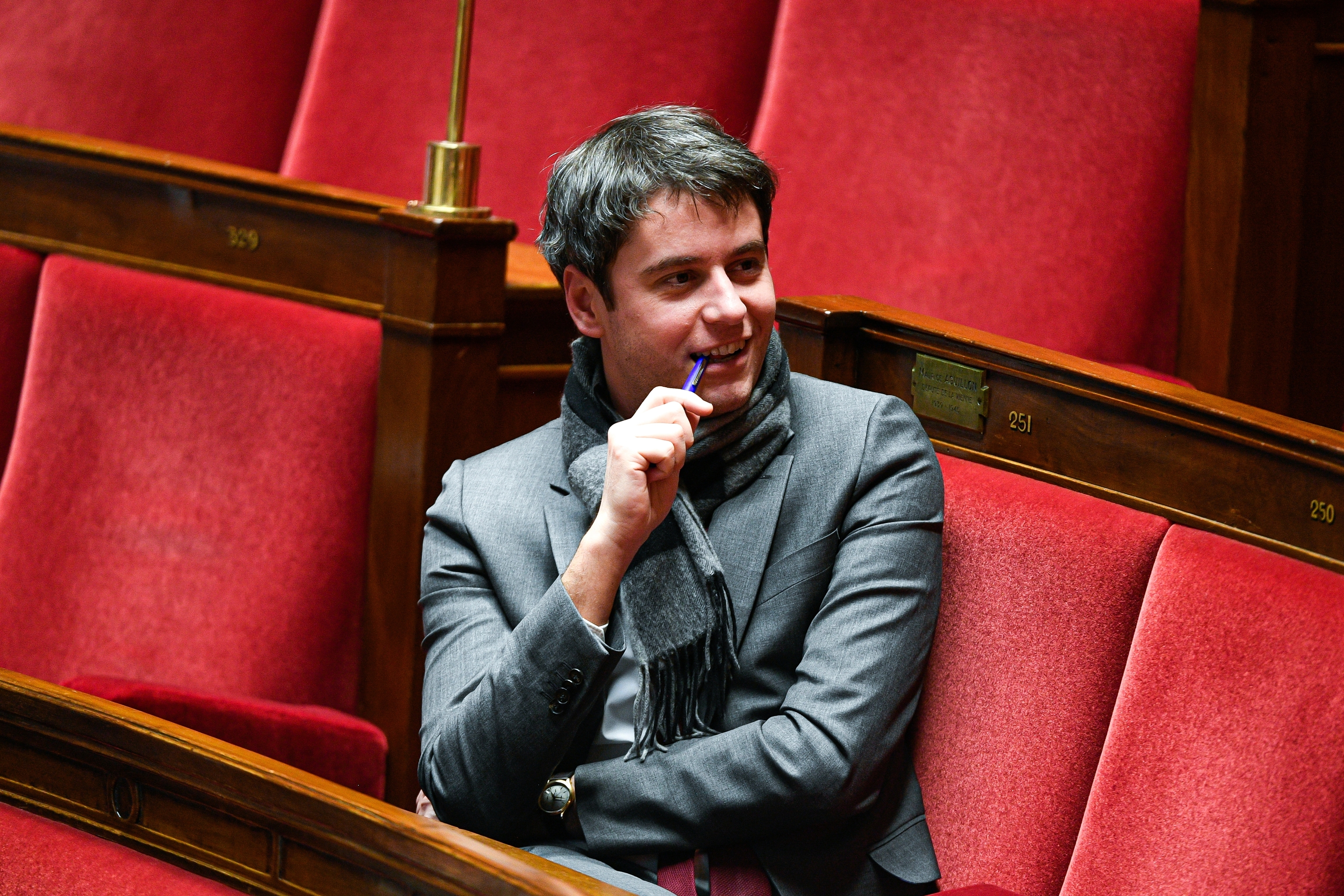 Gabriel Attal, at The National Assembly in Paris, in January 2023.