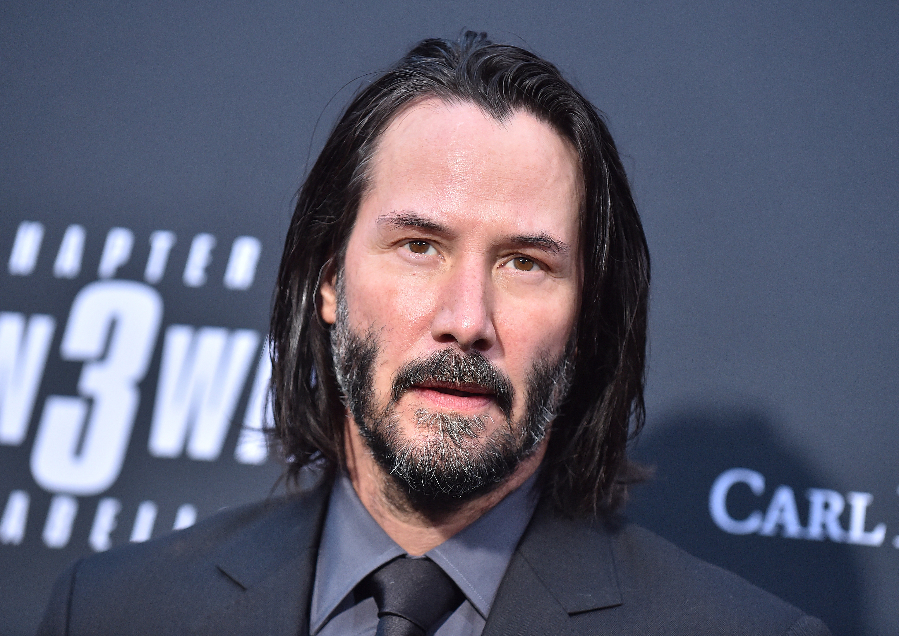 Keanu Reeves at the 'John Wick: Chapter 3' premiere in 2019.