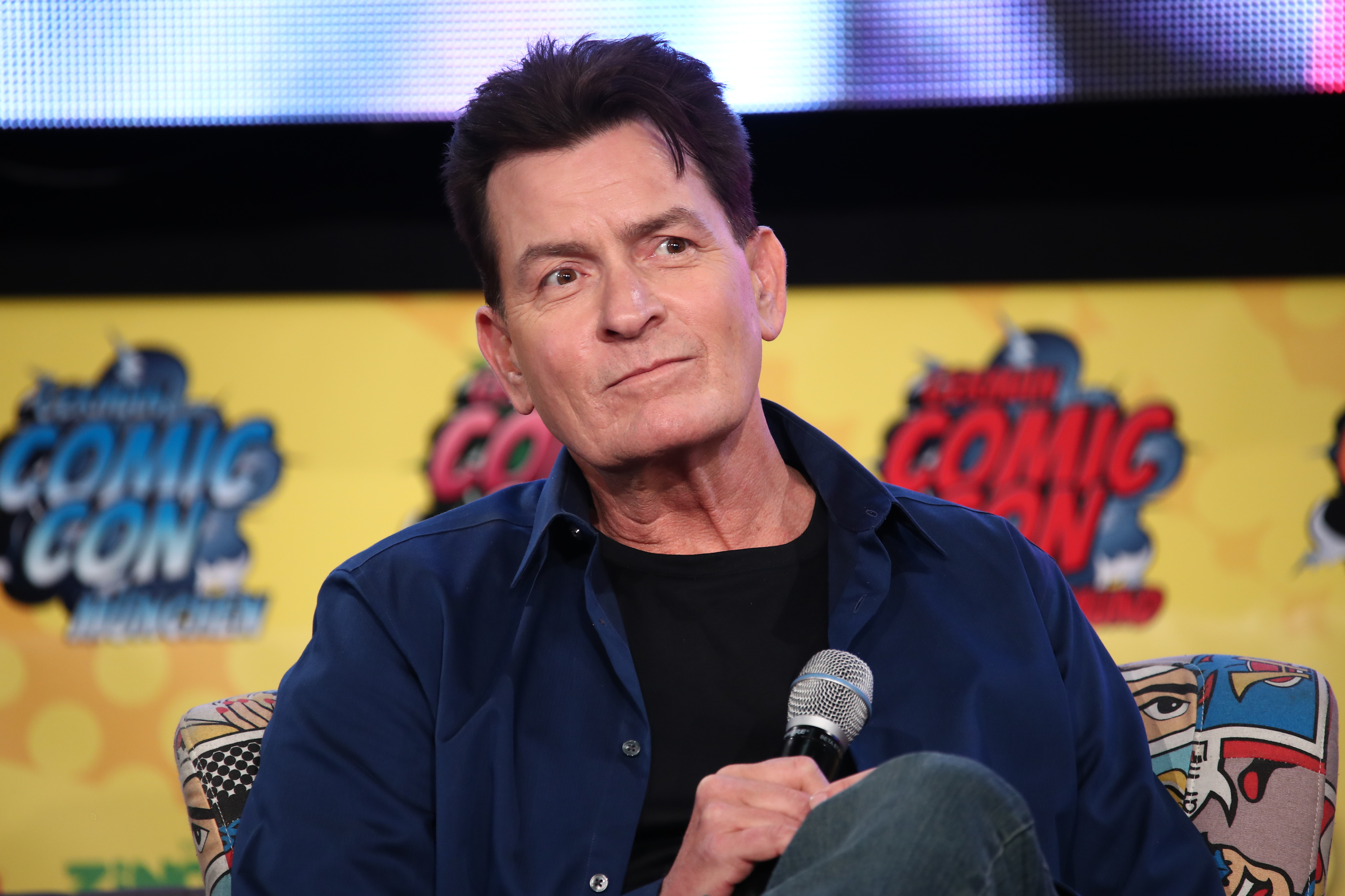 Charlie Sheen at German Comic Con in Dortmund in 2019.