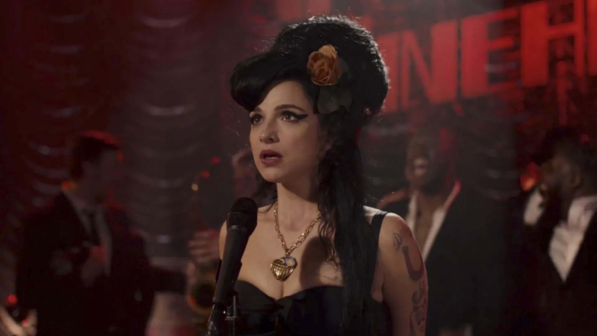 Marisa Abela as Amy Winehouse in 'Back to Black'.