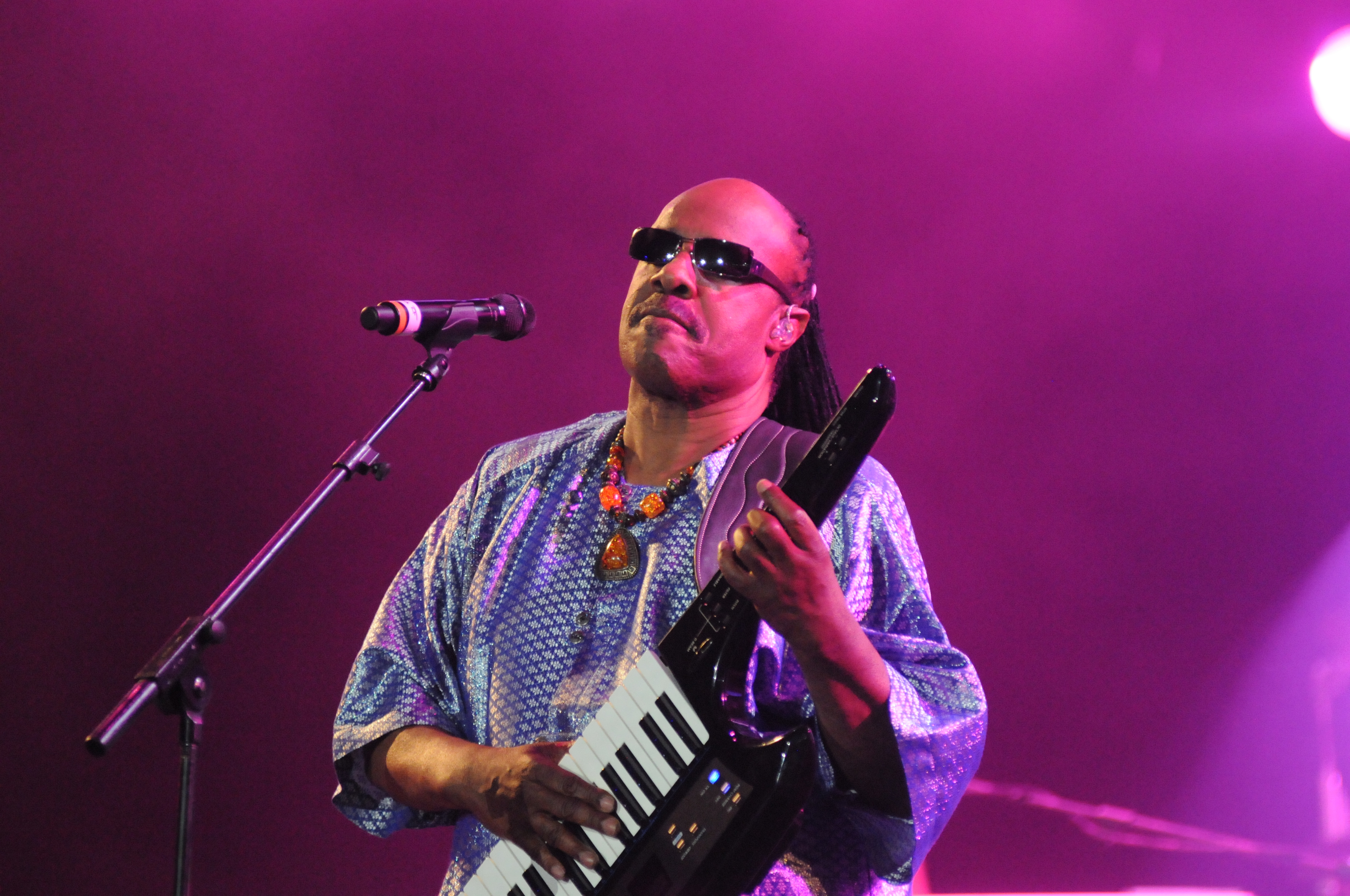 Stevie Wonder performs in Rio de Janeiro in September 2011.