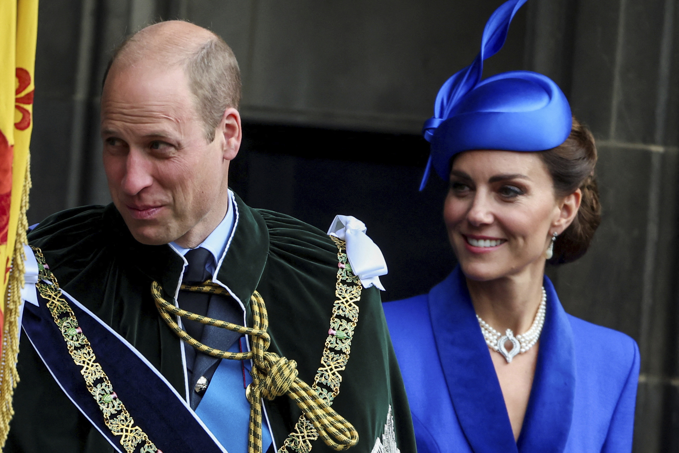 Britain's Prince William and Kate, the Princess of Wales.
