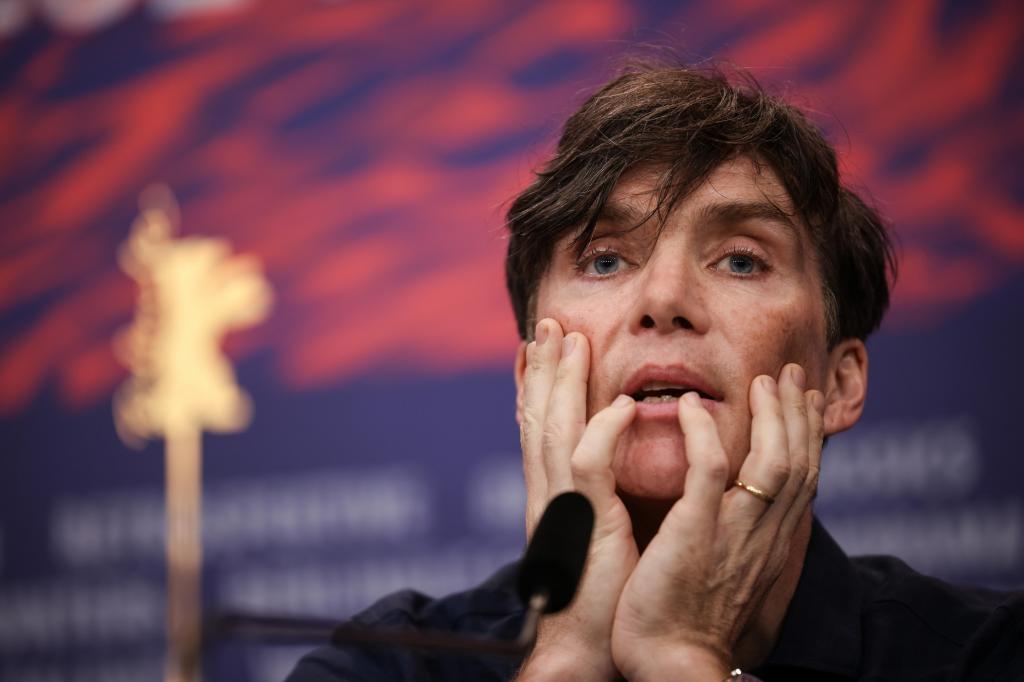 Cillian Murphy attends the press conference during the 'Berlinale'