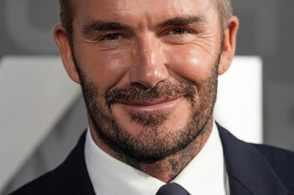 David Beckham at the premiere of the television programme 'Beckham' on Tuesday, Oct. 3, 2023 in London