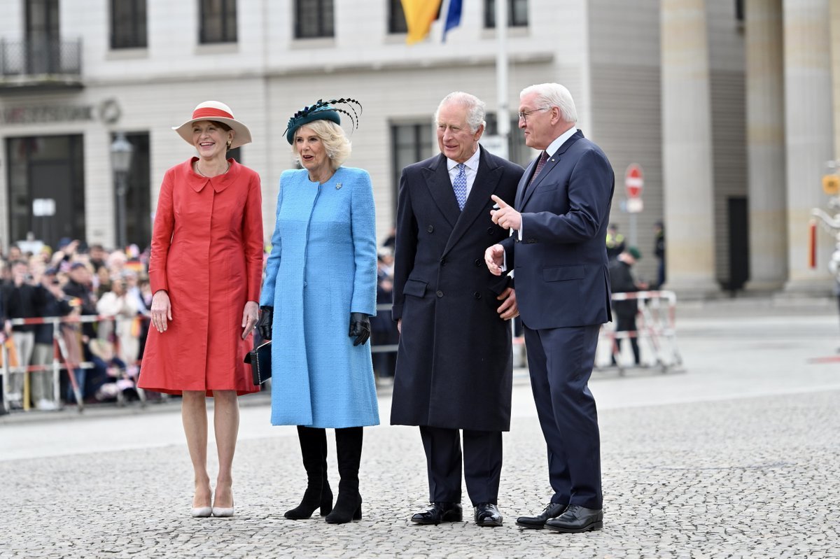 King Charles and the Queen, in Germany last year.