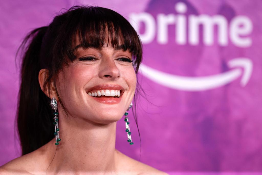 US actress Anne Hathaway attends Prime Video's "The Idea of You" premiere