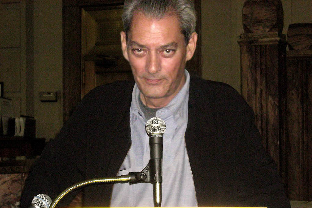 Writer Paul Auster, in the Brooklyn Book Festival, 2007.