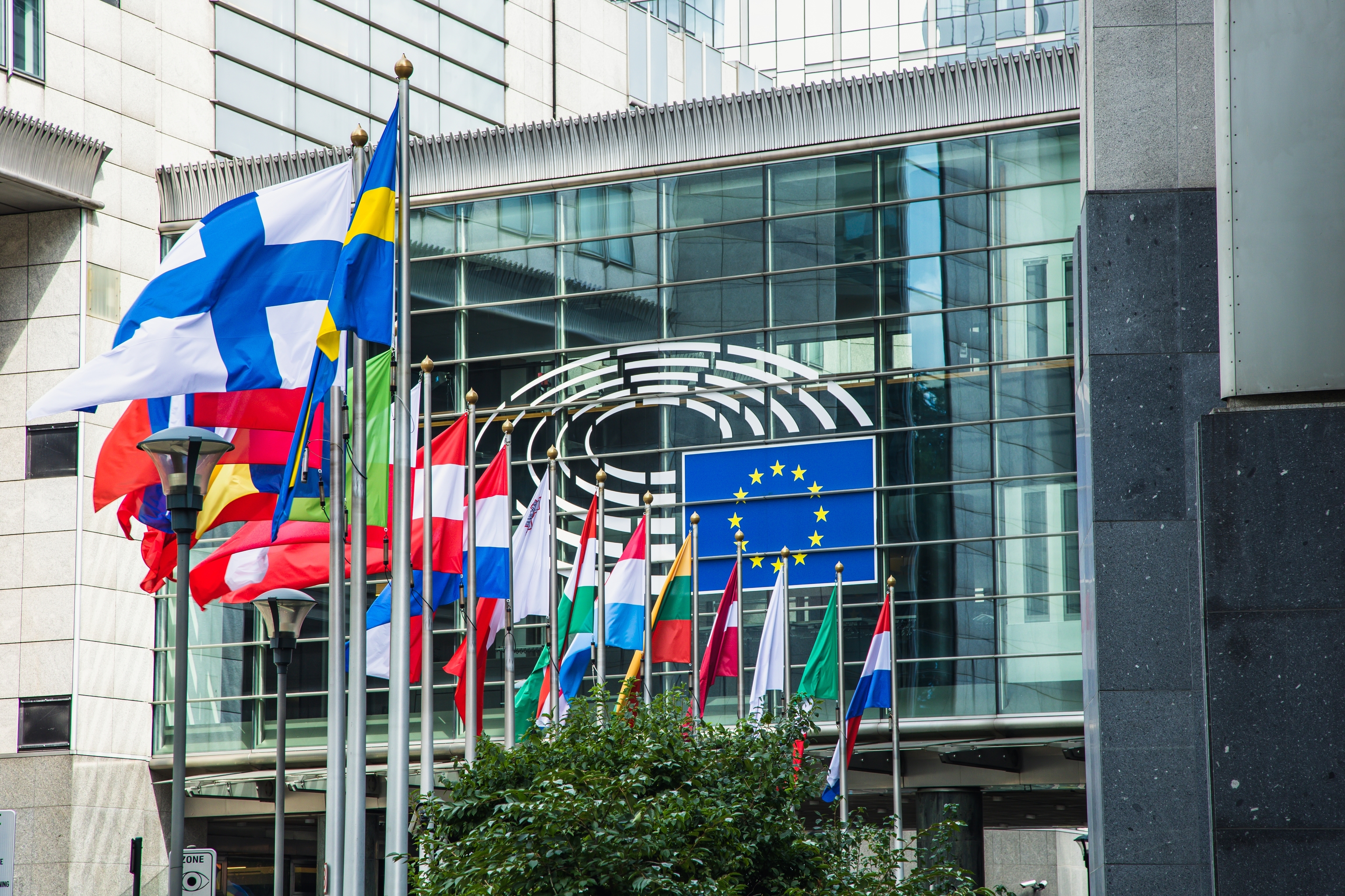 Headquarters of European Union Parliament in Brussels