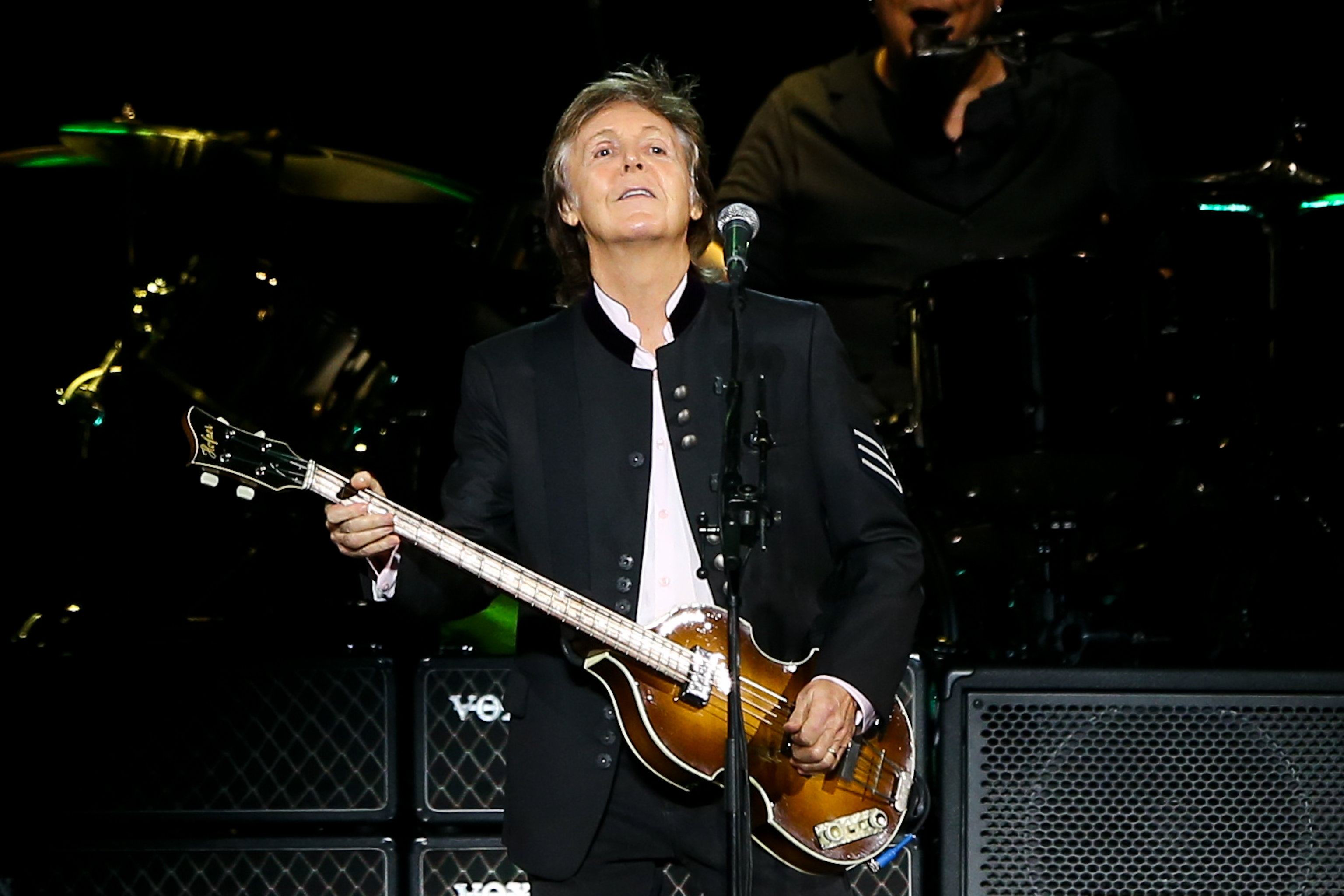 Paul McCartney performs during his concert in 2017.