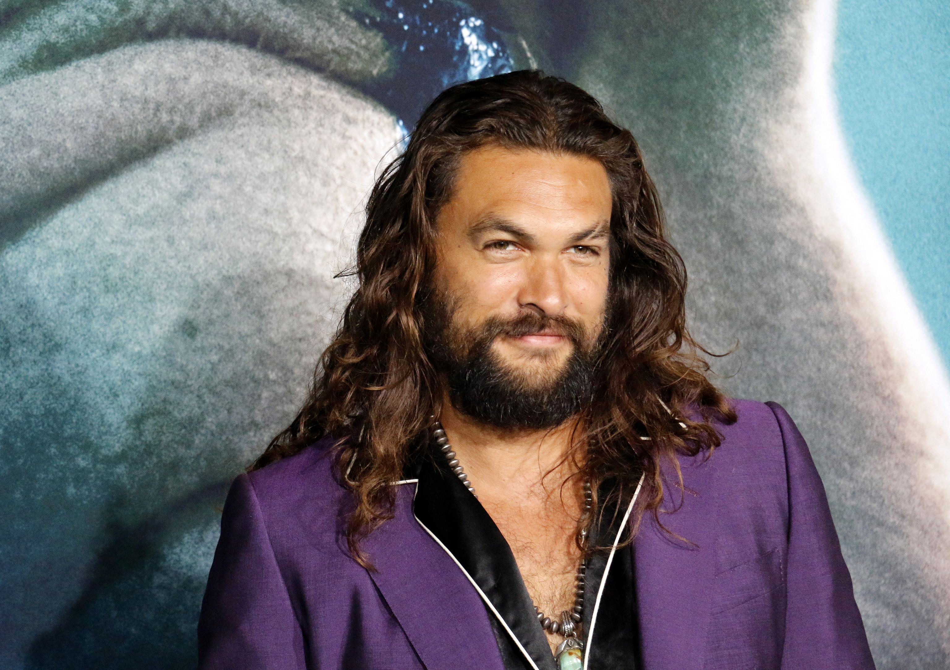 Jason Momoa at the premiere of the "Joker" in 2019