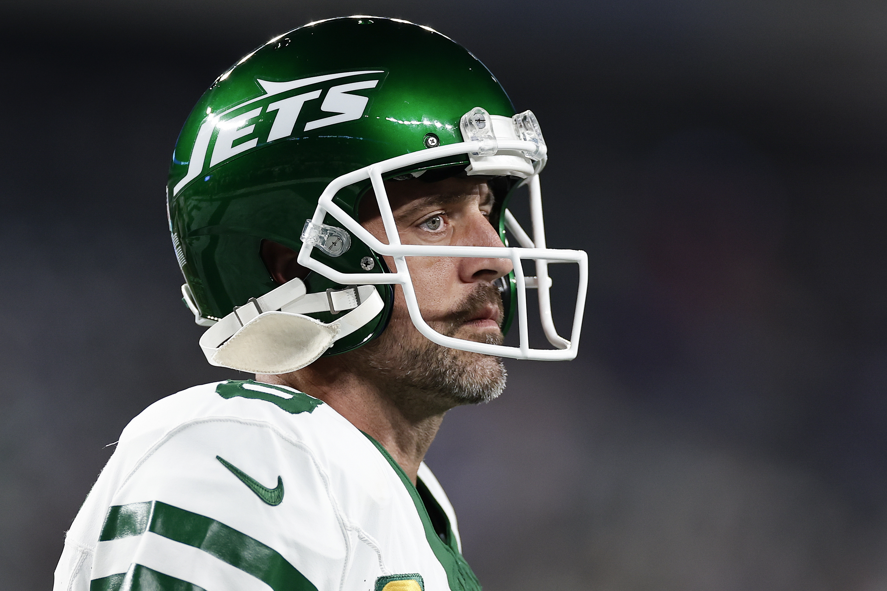 New York Jets quarterback Aaron Rodgers.