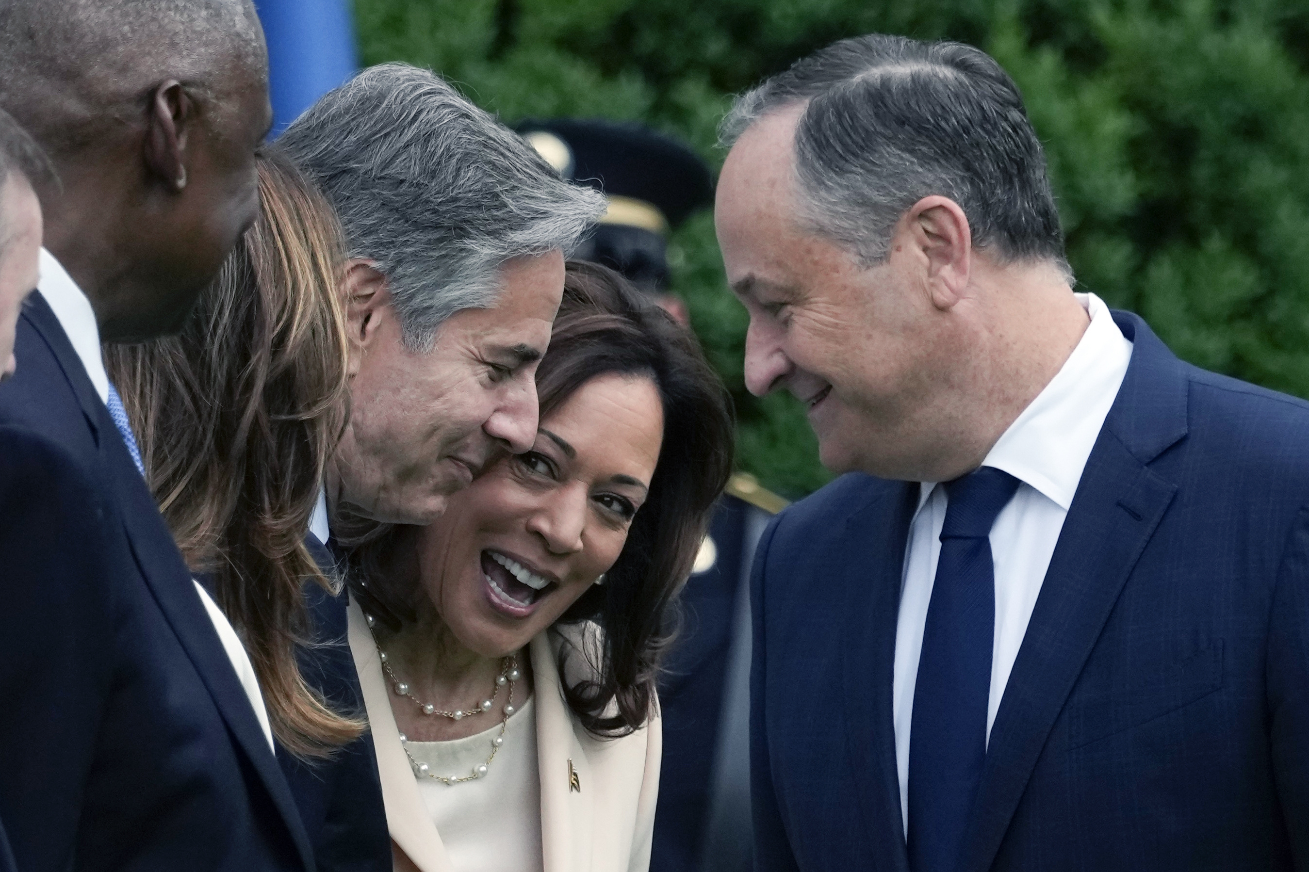 Kamala Harris during Kenya's President William Ruto Arrival Ceremony.