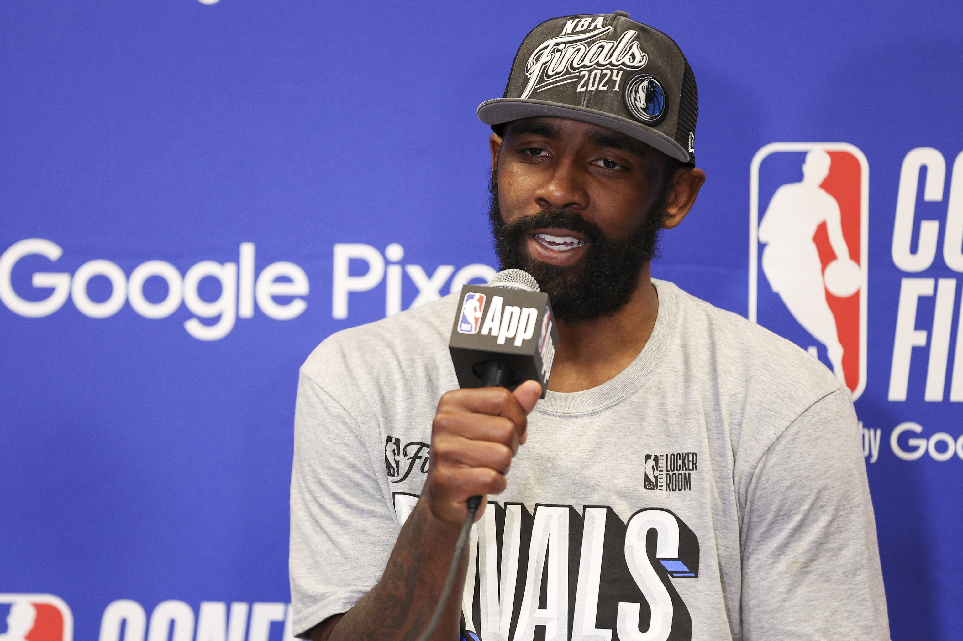 Dallas Mavericks guard Kyrie Irving.