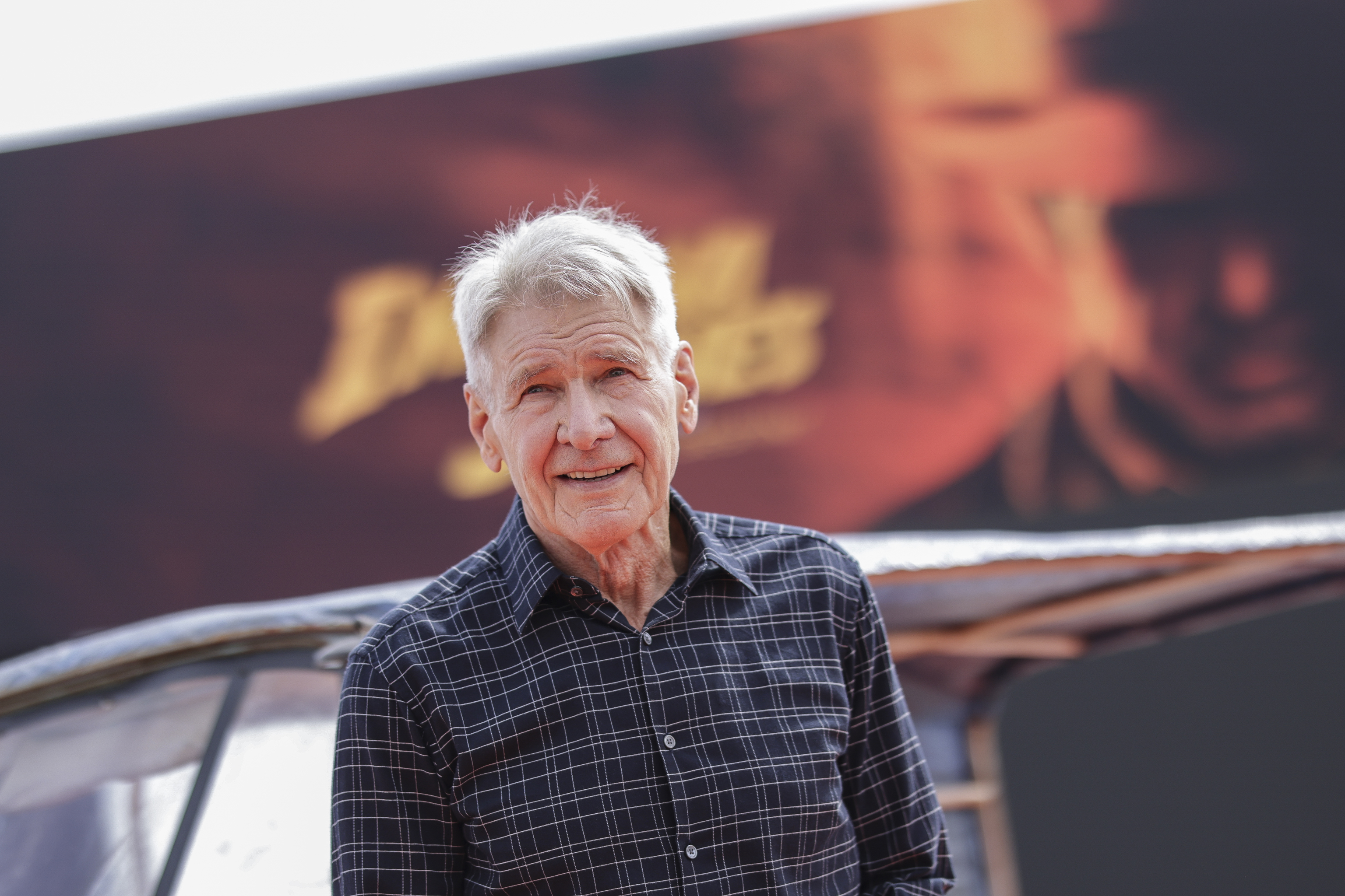 Harrison Ford poses for photographers at the photo call.