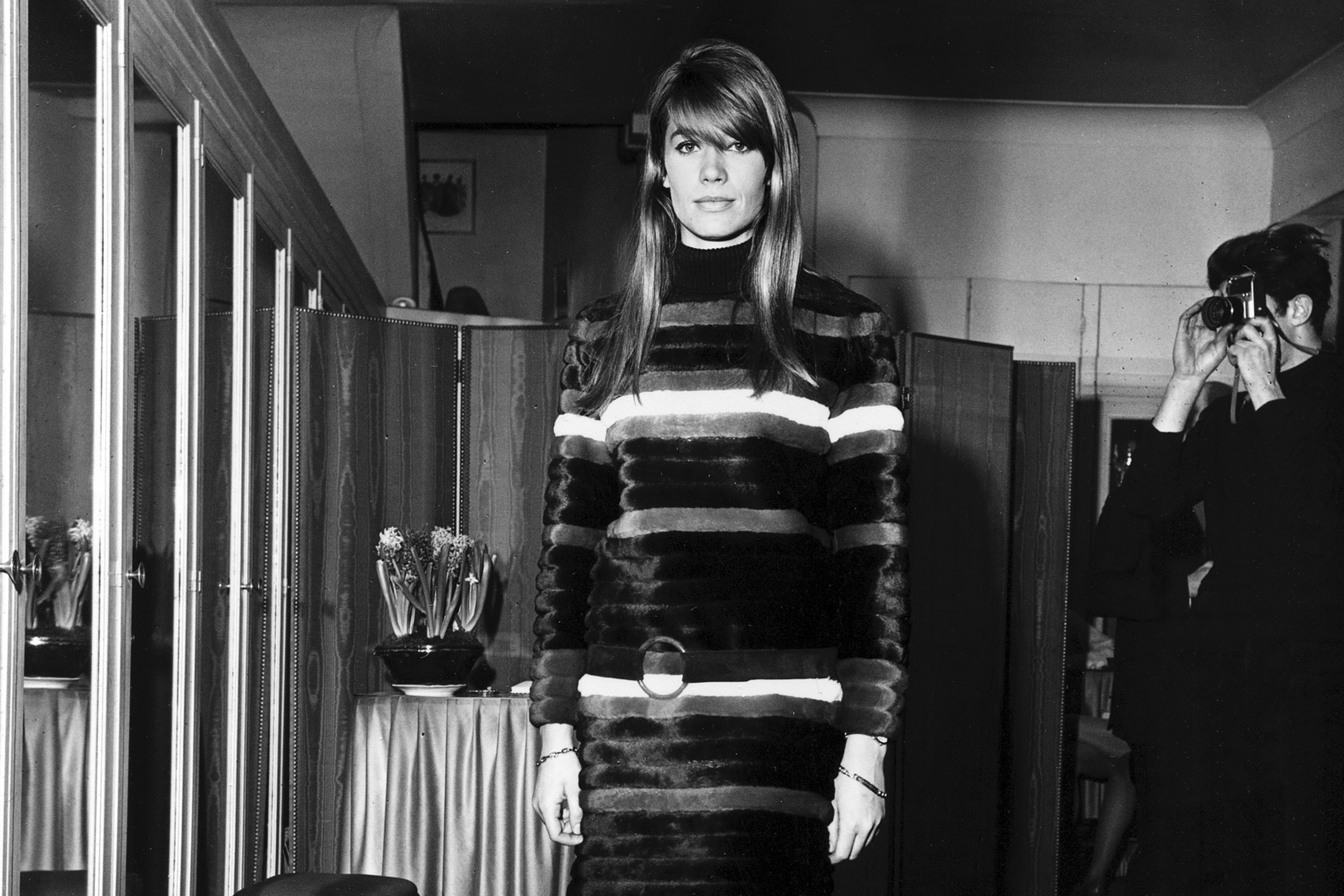 French singer and actress Francoise Hardy.