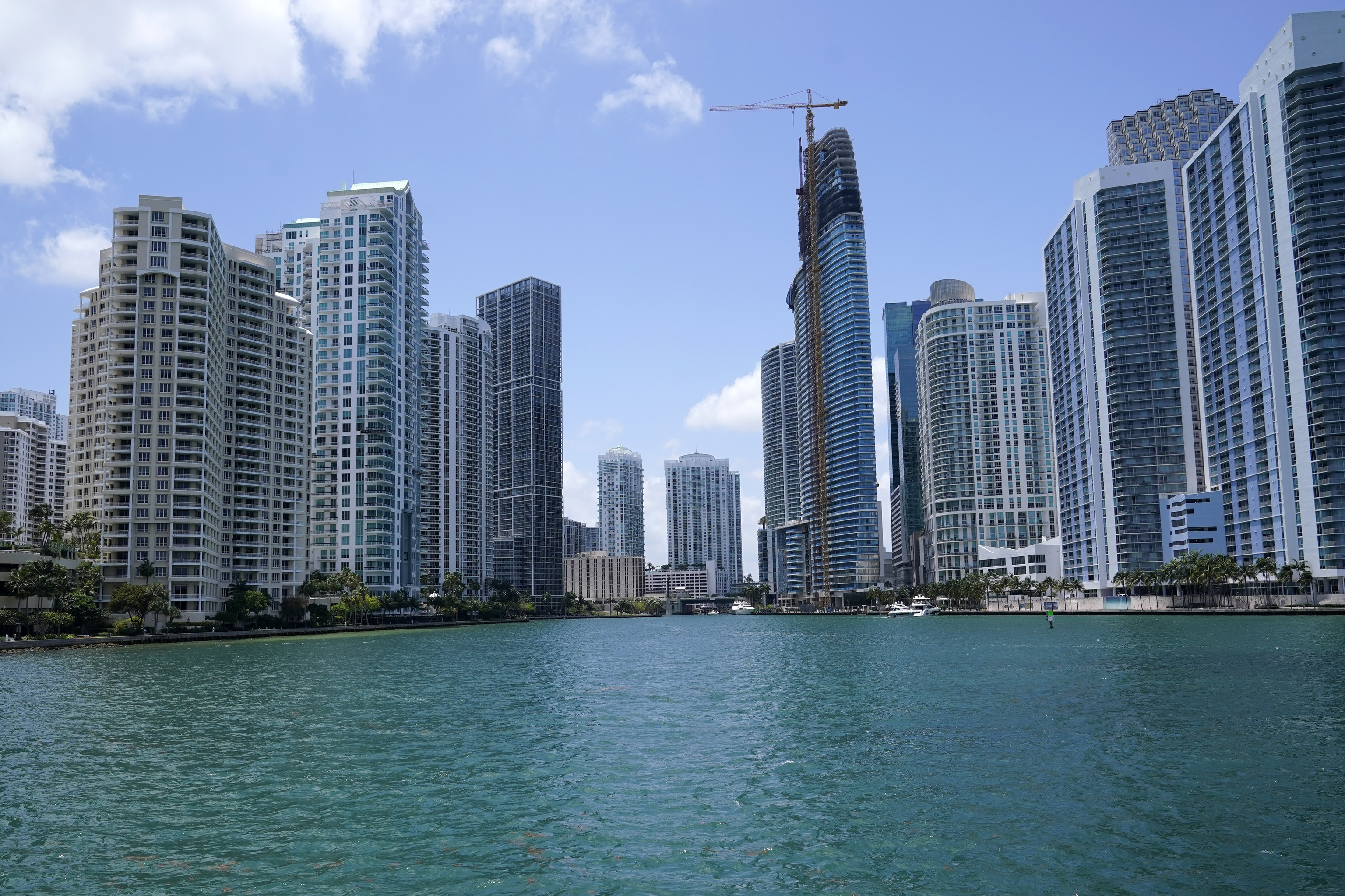 The skyline of Miami.