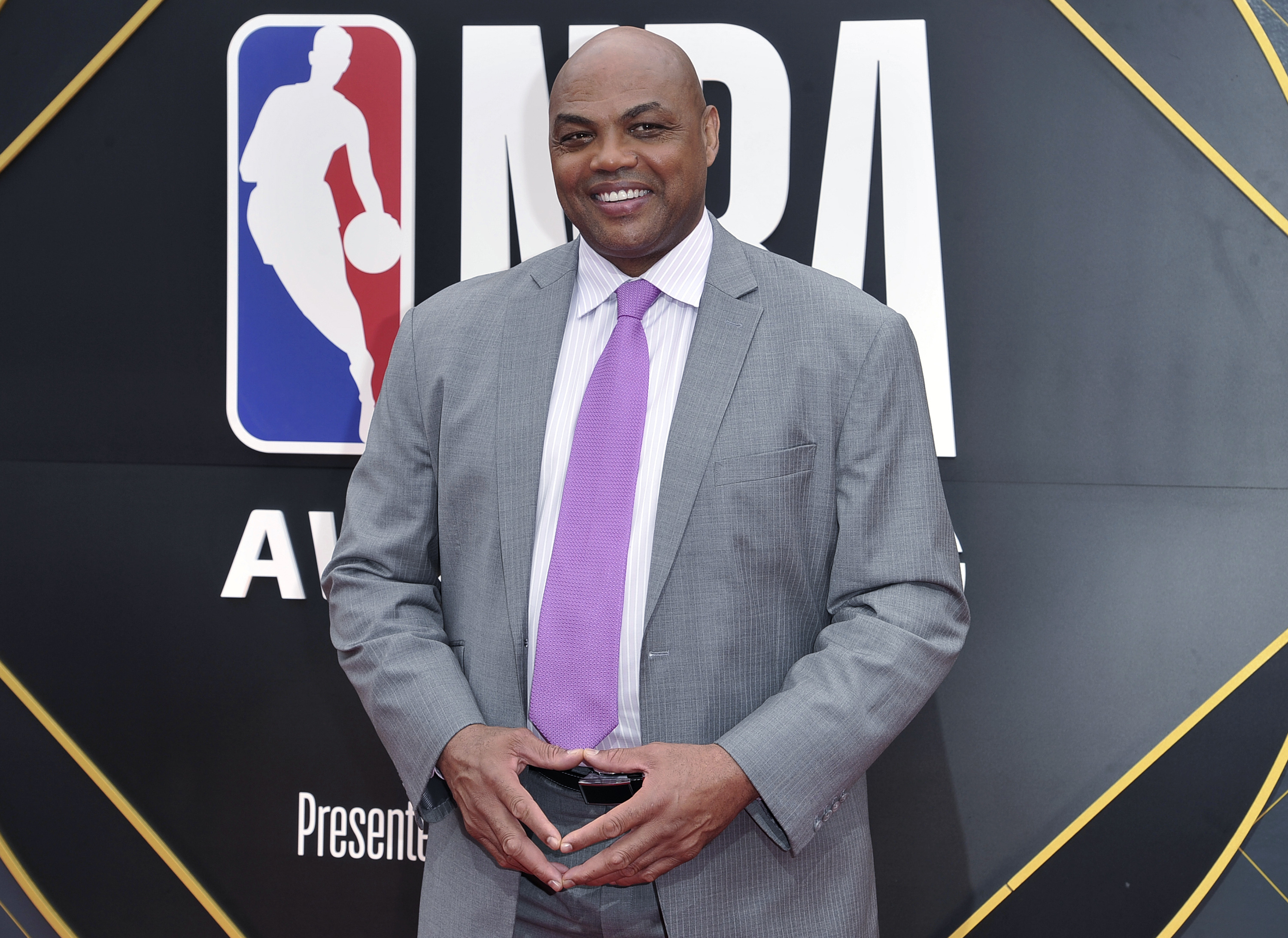 Charles Barkley arrives at the NBA Awards.