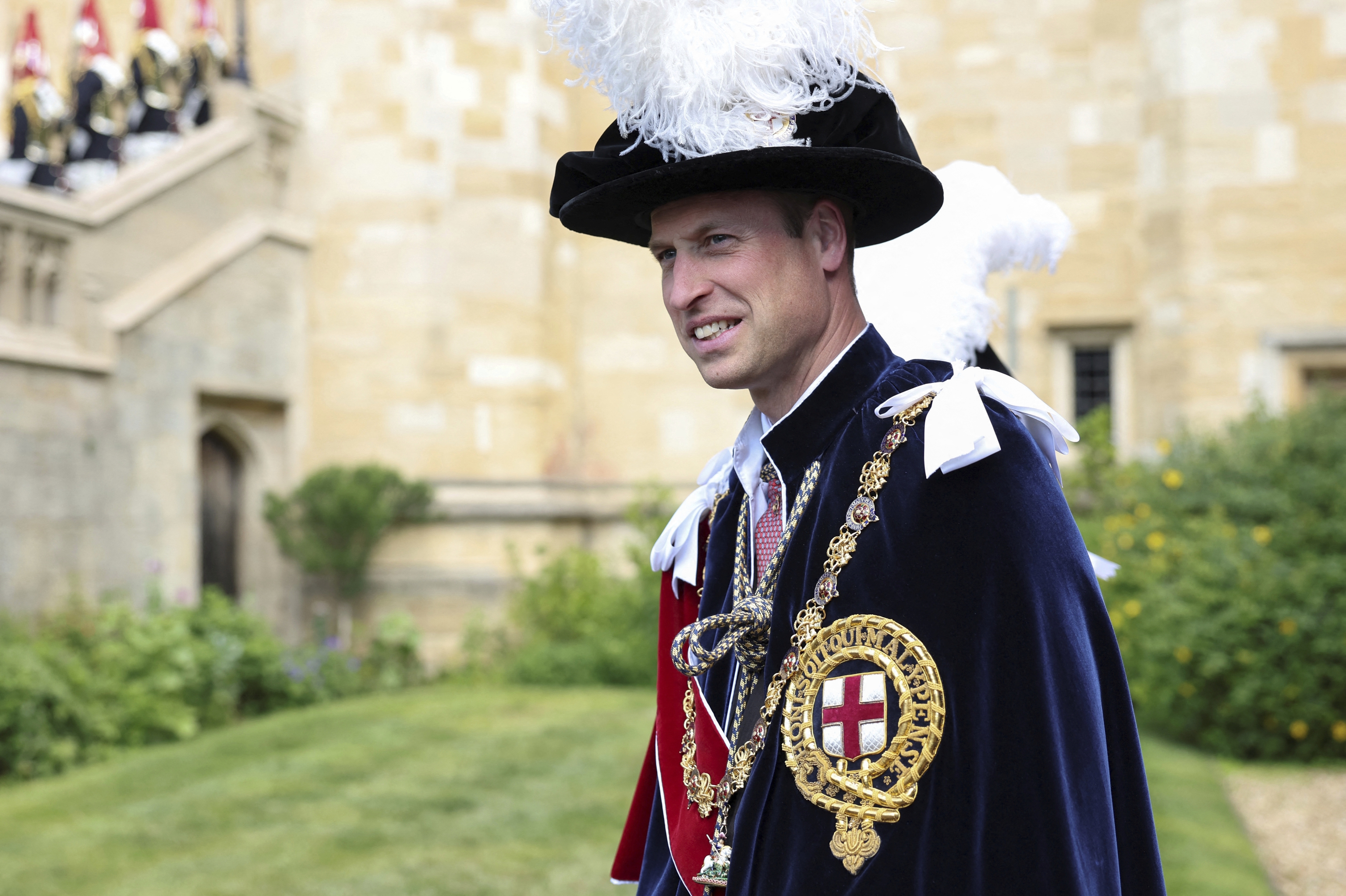 Prince William attends the Order Of The Garter Service.