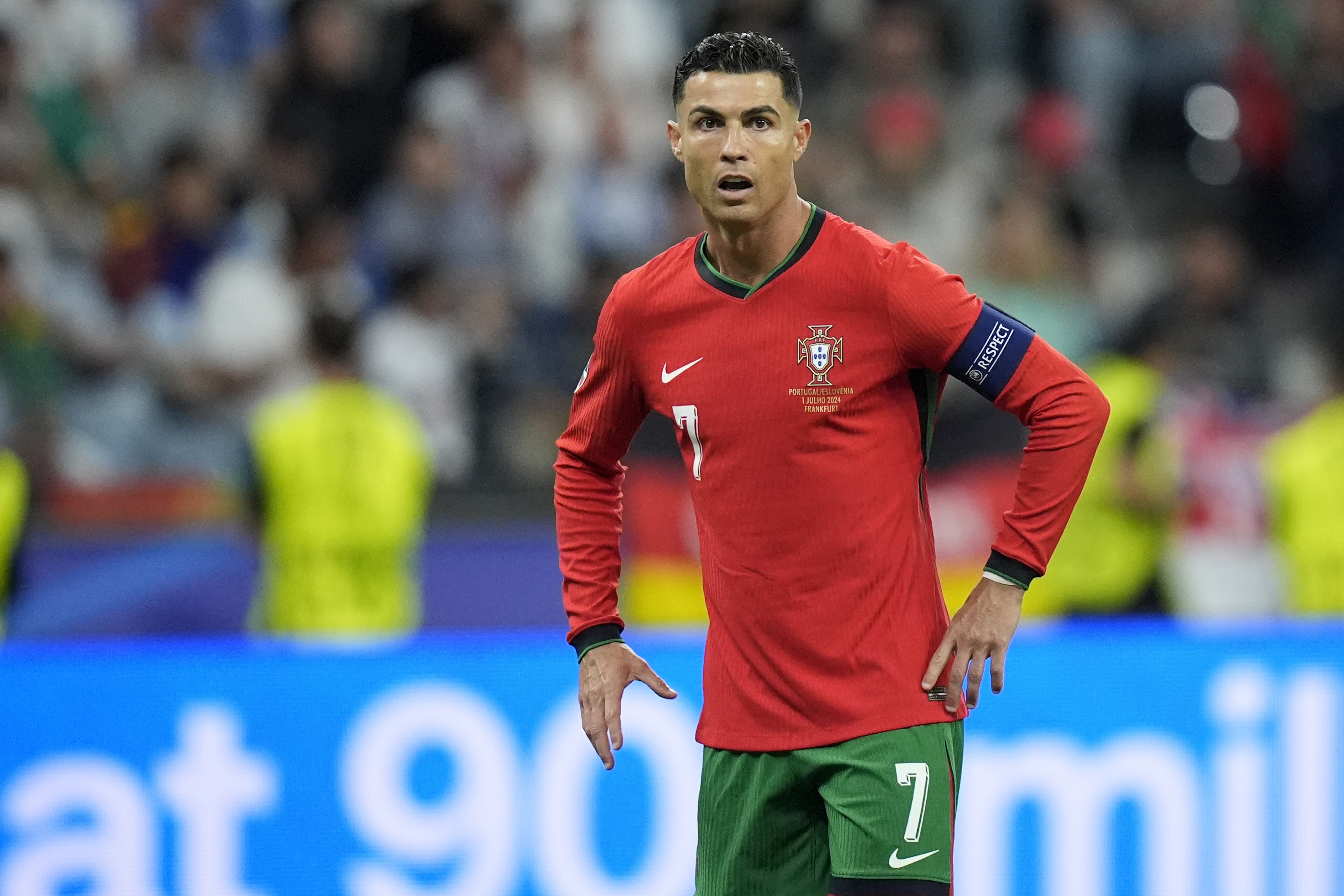 Cristiano Ronaldo during his last European Championship.