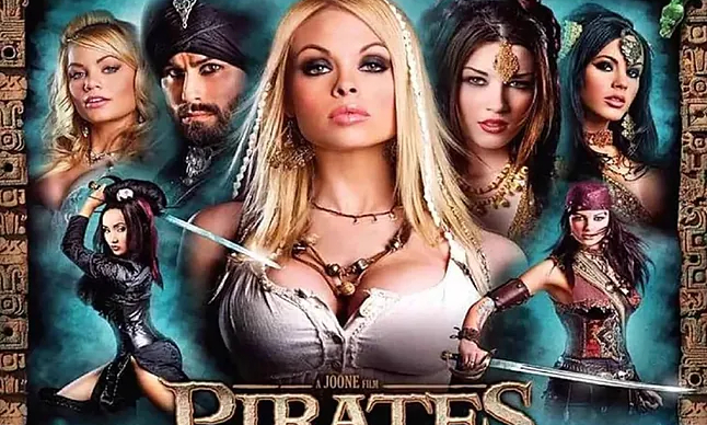 Jesse Jane, in the poster for the film Pirates II.