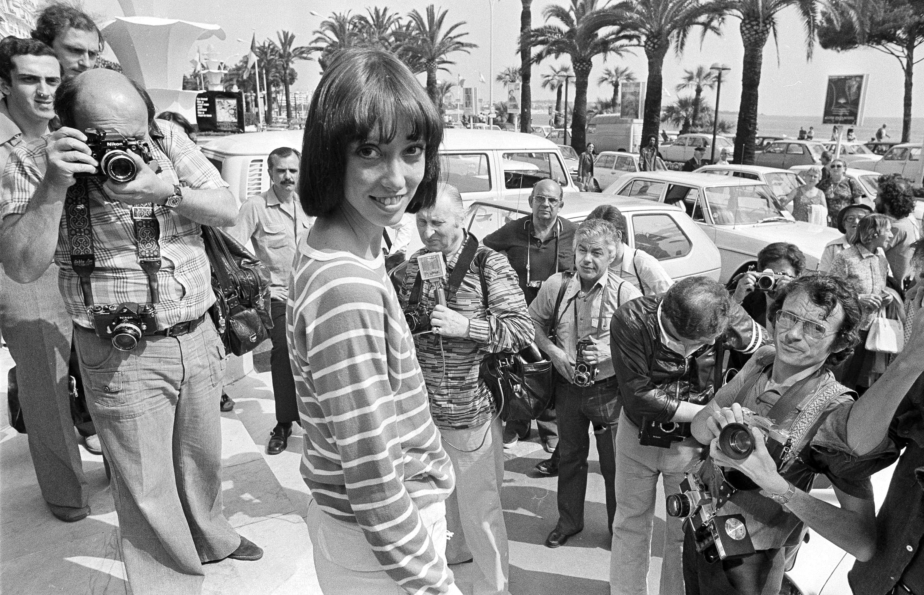 Shelley Duvall poses for photographers at the 30th Cannes Film Festival in France, May 27, 1977.