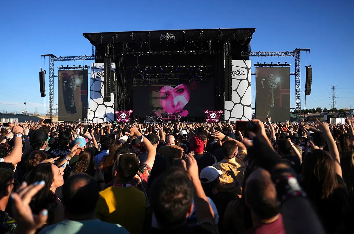 Avril Lavigne, during her performance this Saturday at the Mad Cool Festival.