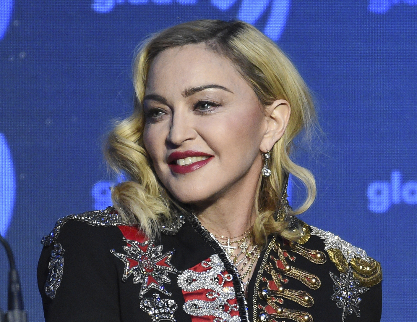 Madonna appears at the 30th annual GLAAD Media Awards in New York.