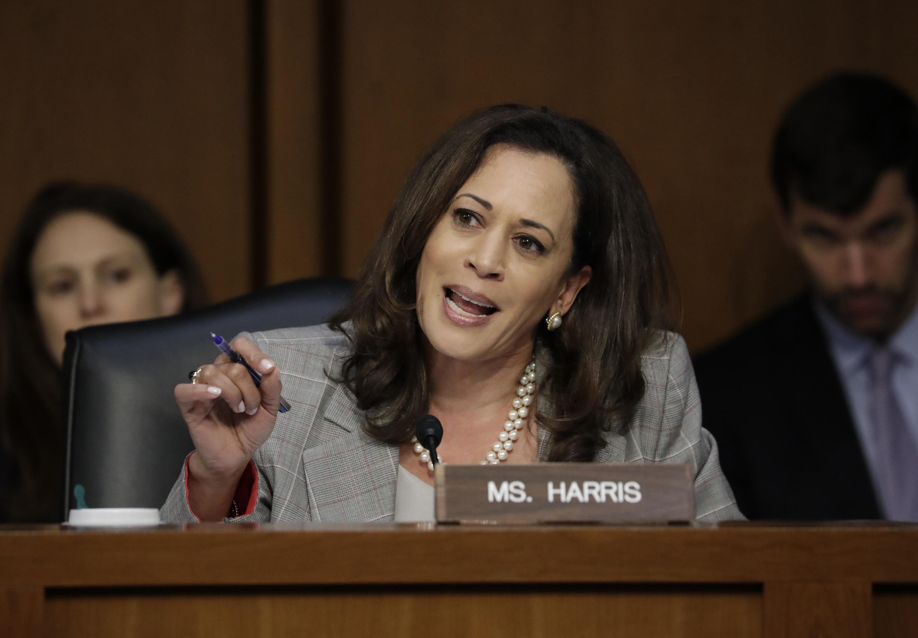 The 59-year-old Harris was endorsed by Biden on Sunday.