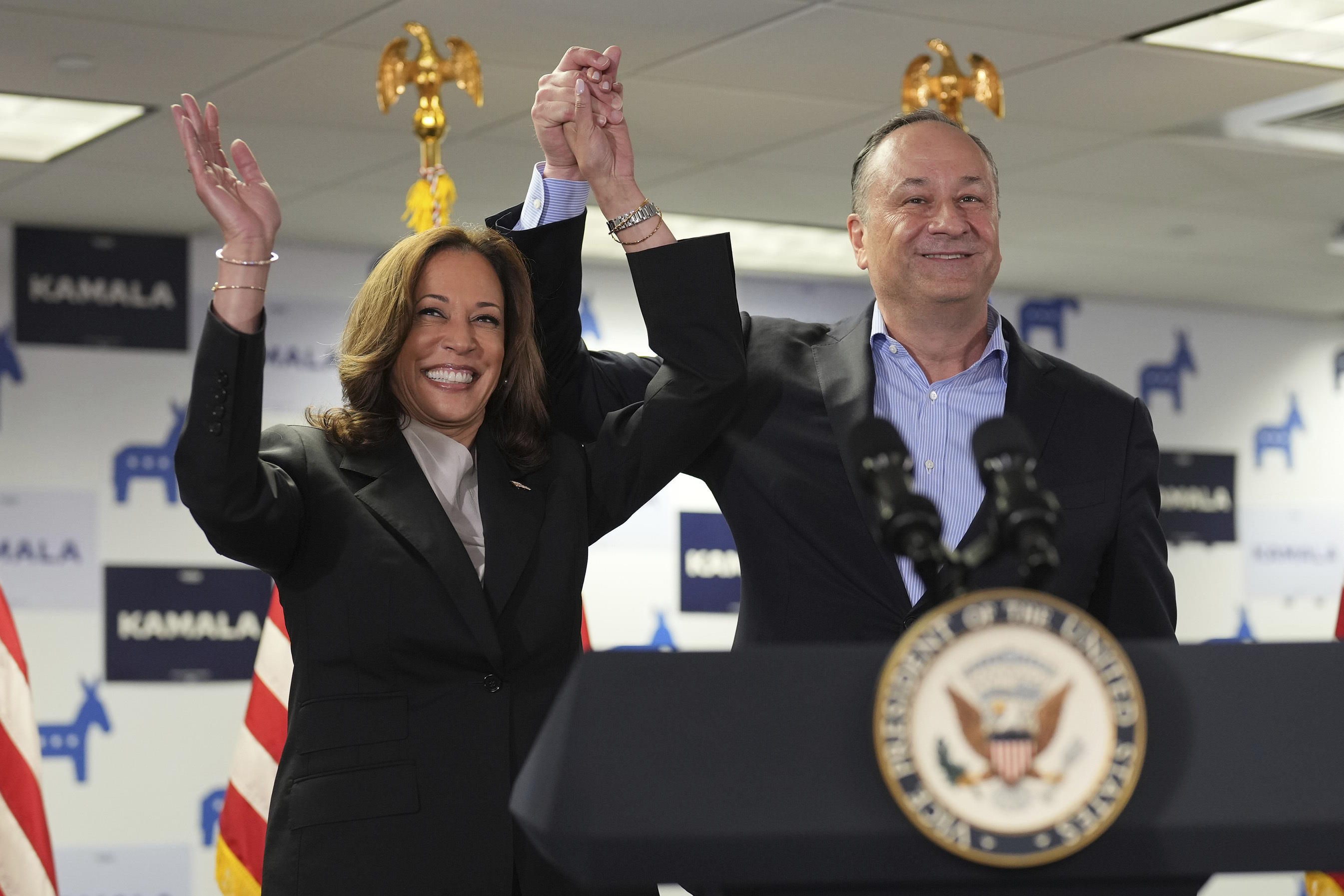 Vice President Kamala Harris and her husband Doug Emhoff.