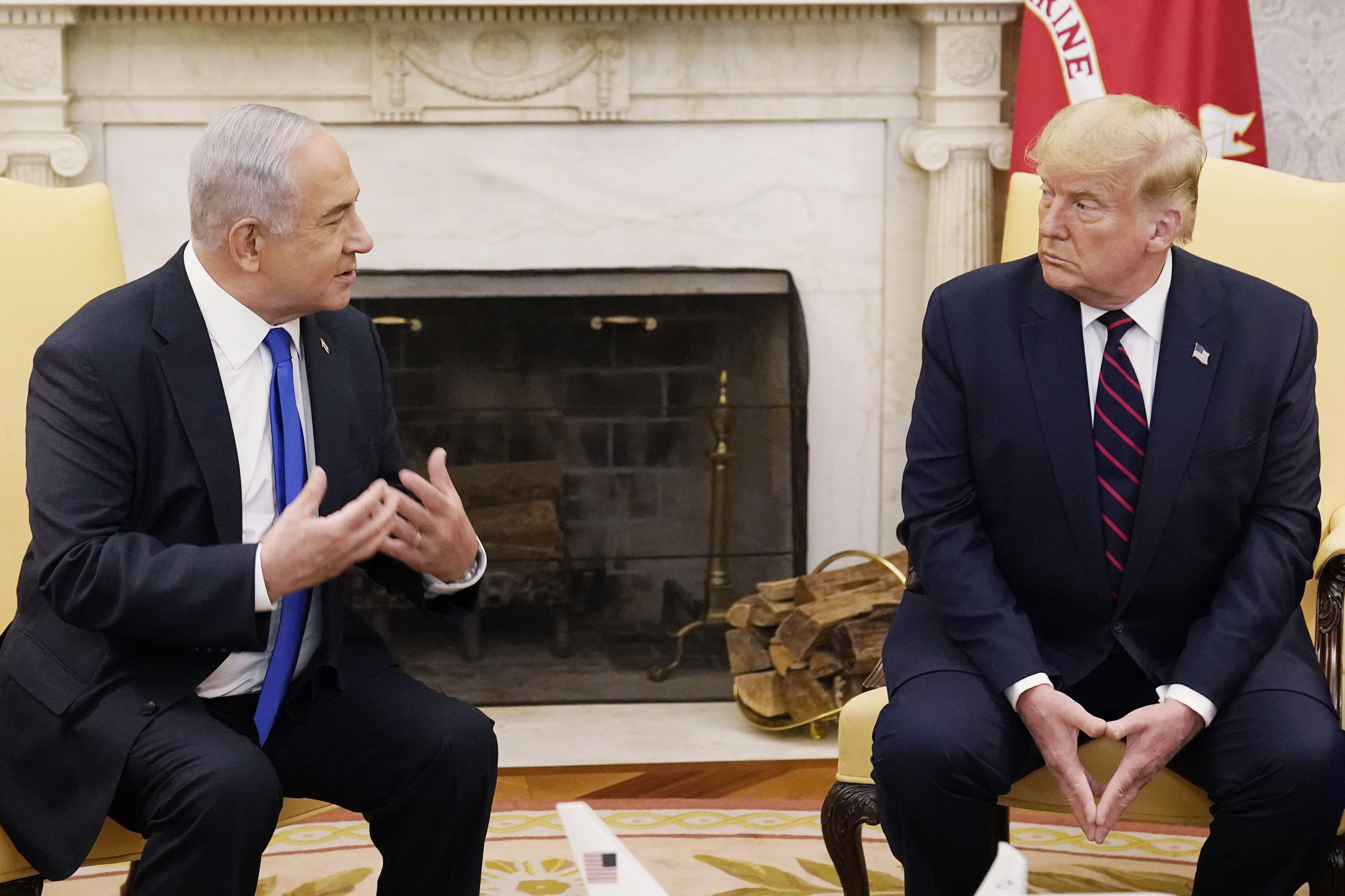 Trump meets with Netanyahu in the Oval Office, Sept. 15, 2020.