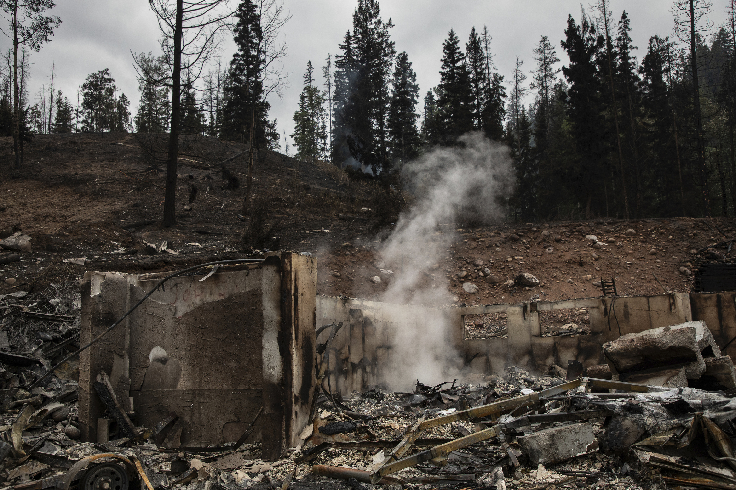 Wildfires encroaching into the townsite of Jasper forced an evacuation of the national park.