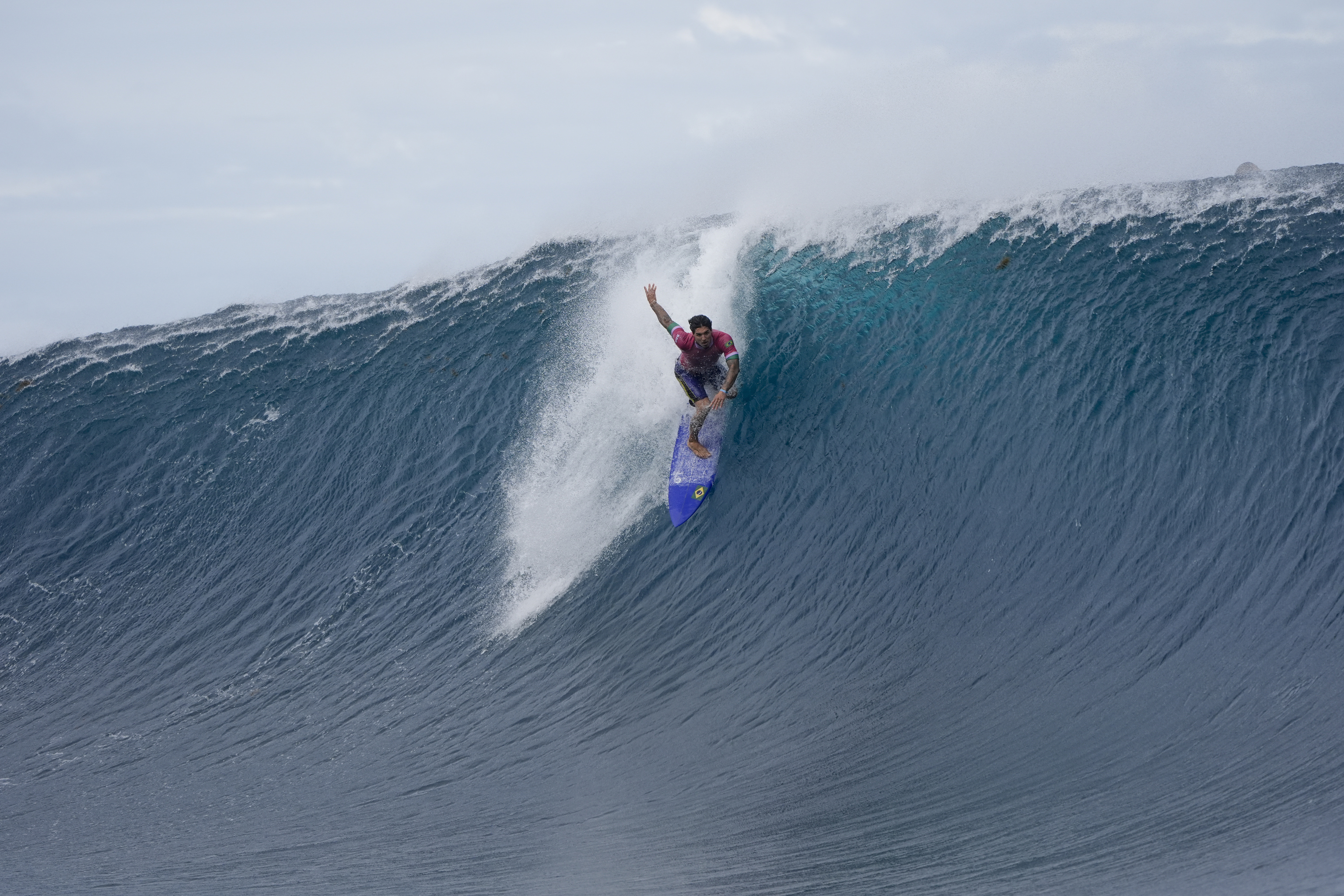 Medina during the third round of surfing competition.