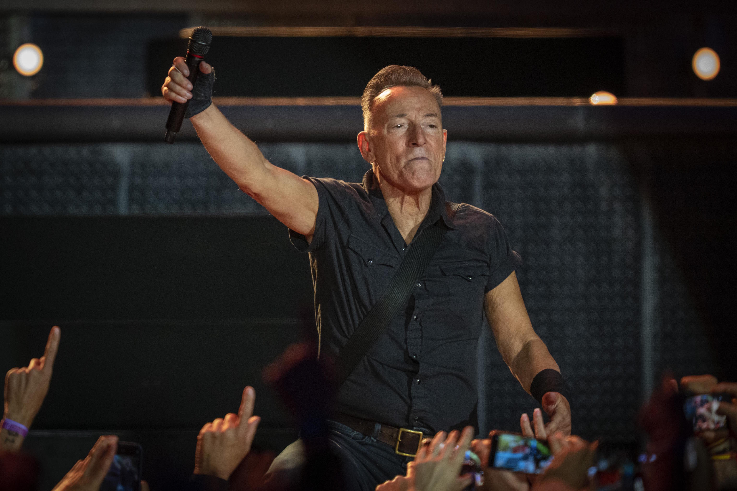 Bruce Springsteen during a performance.