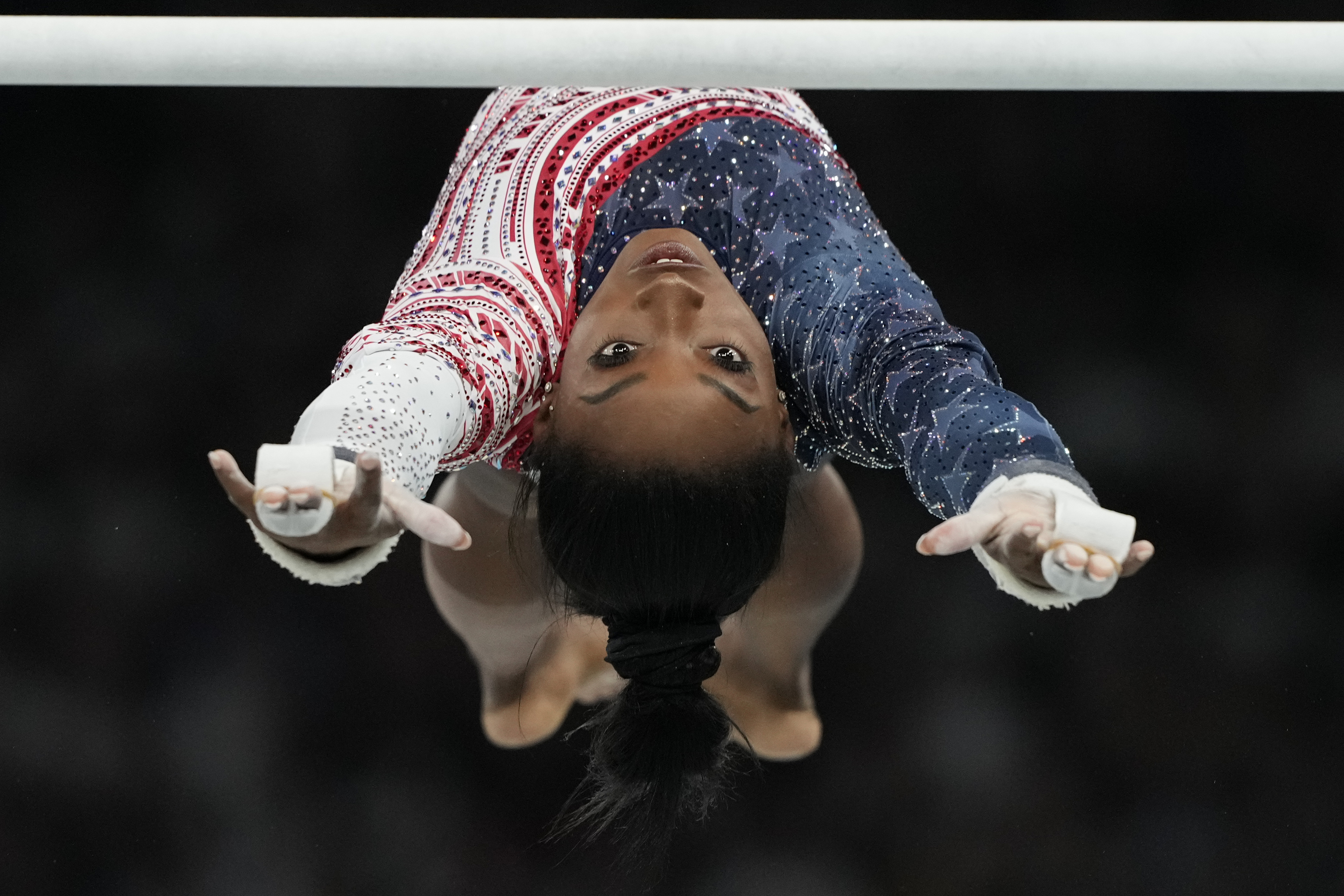 Simone Biles in action.