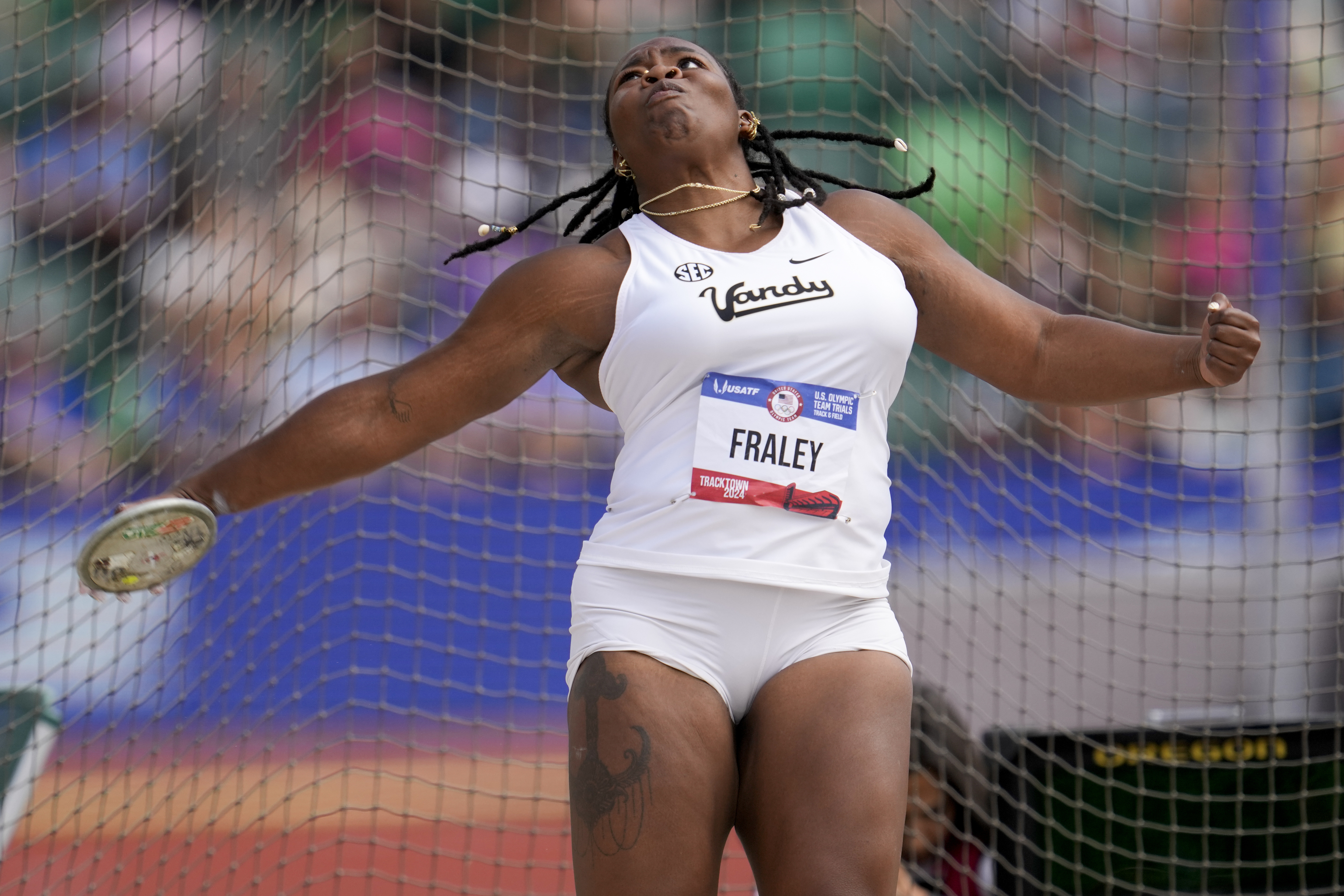 American discus thrower Veronica Fraley