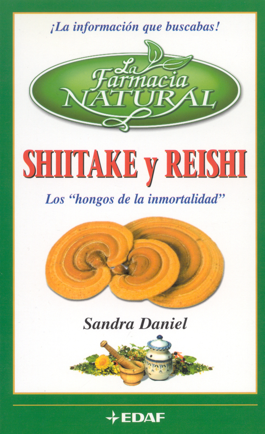 Book cover: "Shiitake and Reishi, the mushrooms of immortality".