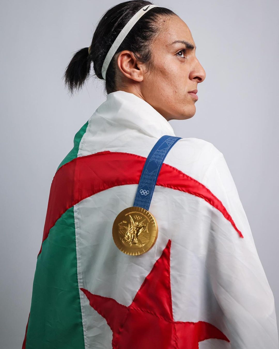 The boxer Imane Khelif win a gold at the Paris Olympics