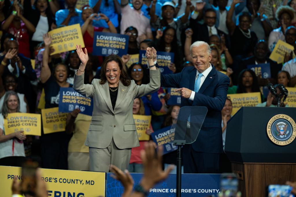 United States President Joe Biden and United States Vice President Kamala Harris