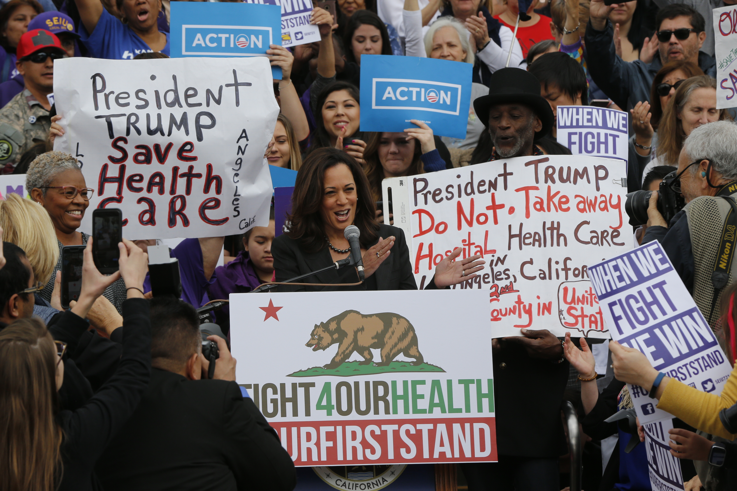 Democratic presidential nominee Vice President Kamala Harris