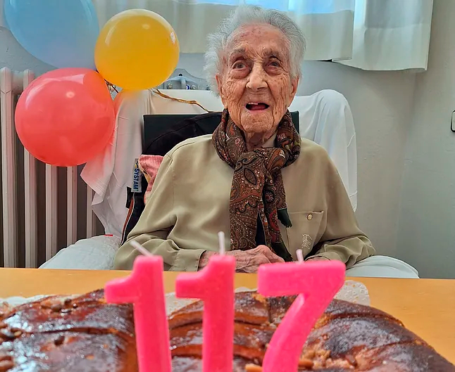 Maria Branyas, an American-born Spaniard considered the world's oldest person at 117 years old