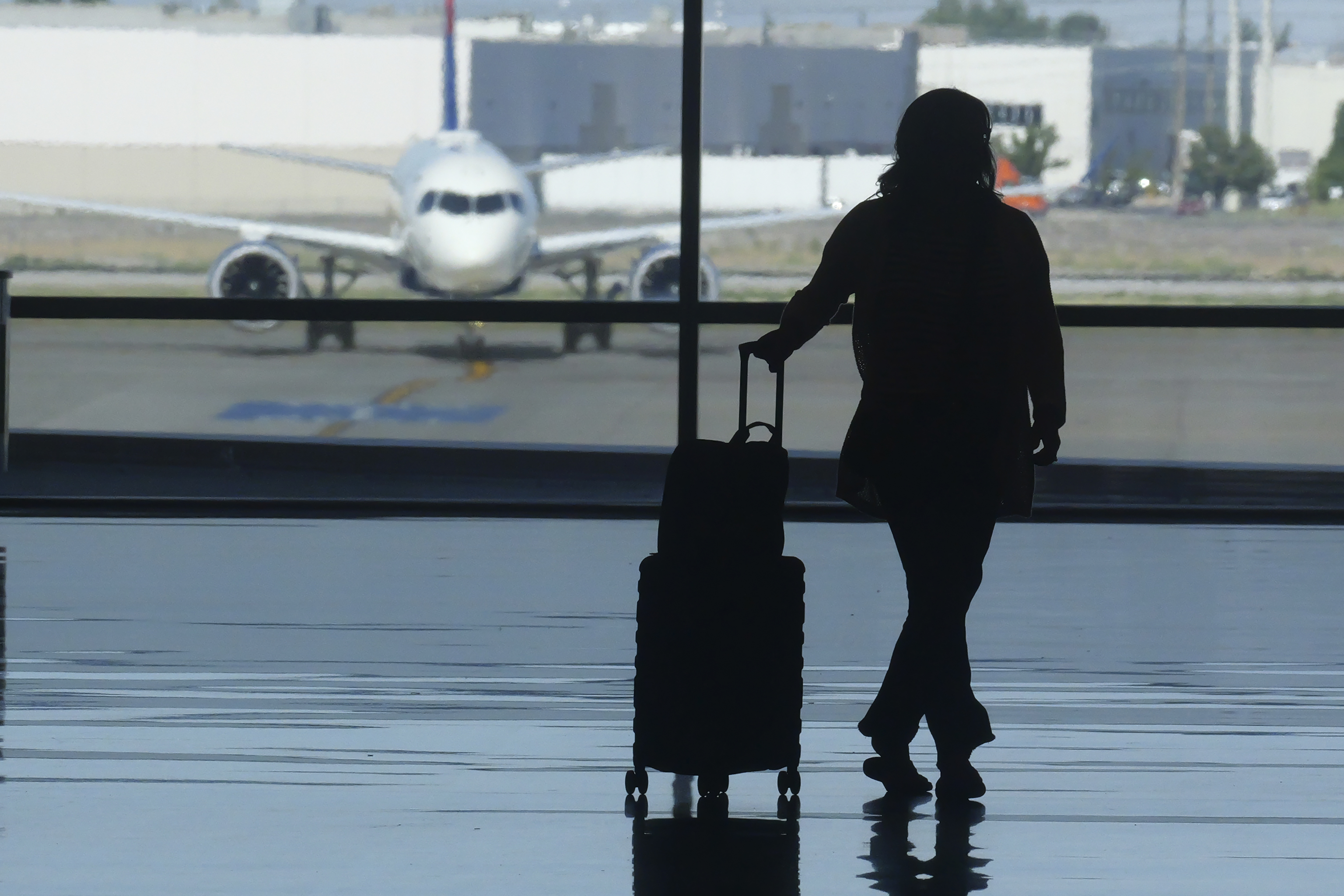 A woman at an Australian airport /