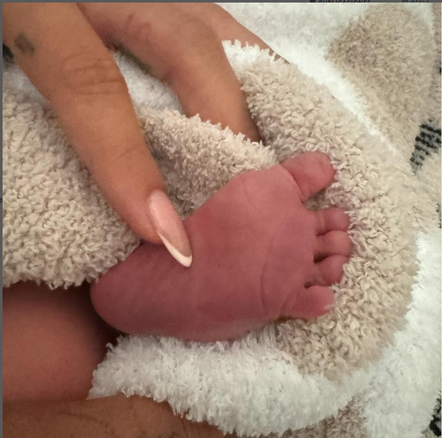 The little foot shared by Justin Bieber on his Instagram