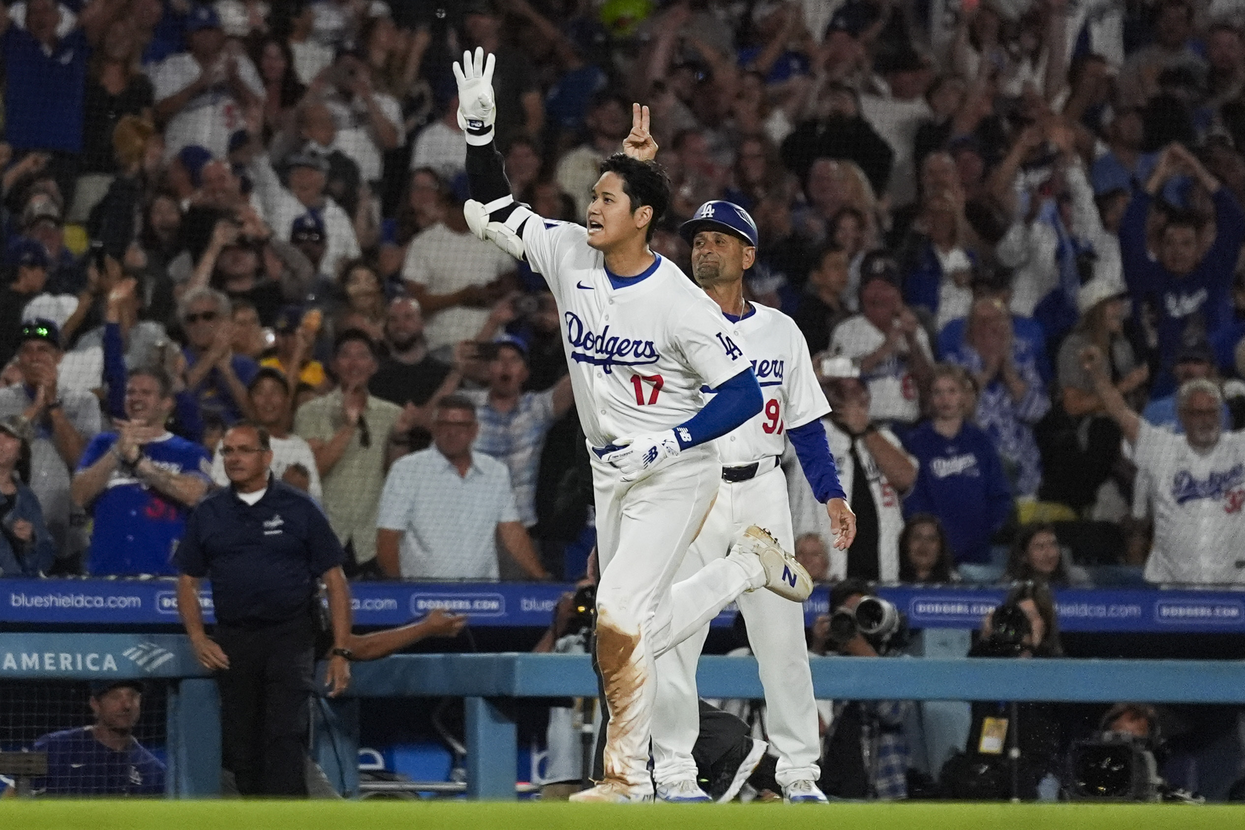 Los Angeles Dodgers designated hitter Shohei Ohtani